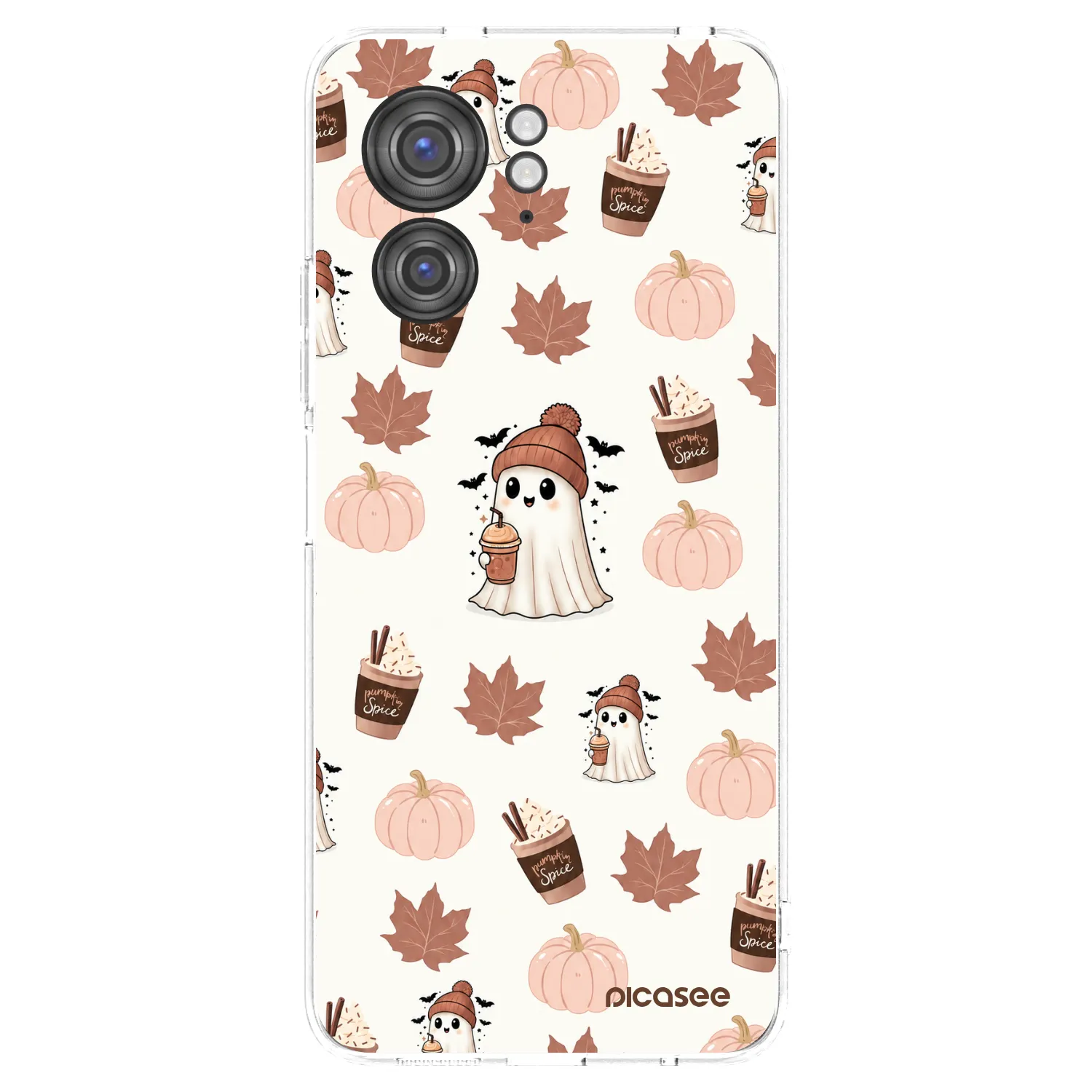 Picasee silikonski prozorni ovitek za Motorola Edge 40 - Pumpkin spice