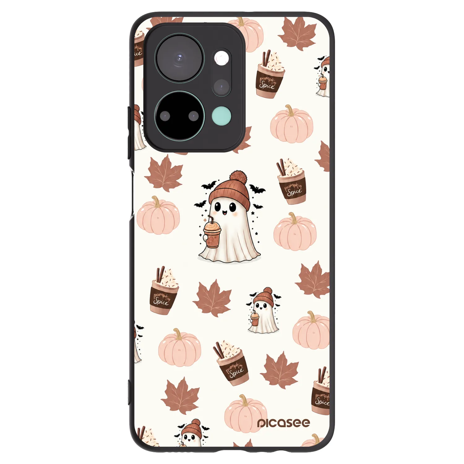 Picasee silikonski črni ovitek za Honor X7a - Pumpkin spice