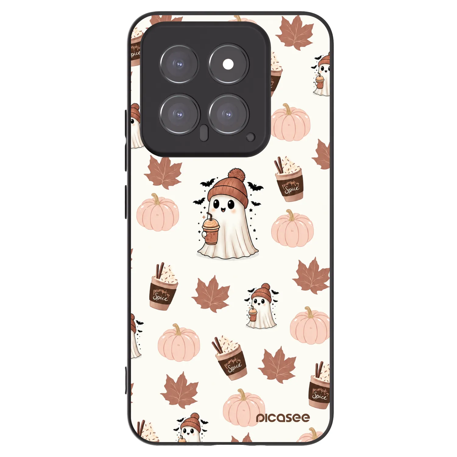 Picasee silikonski črni ovitek za Xiaomi 14 - Pumpkin spice
