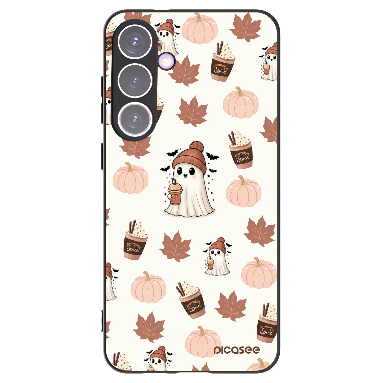 Picasee silikonski črni ovitek za Samsung Galaxy S24+ S926B 5G - Pumpkin spice