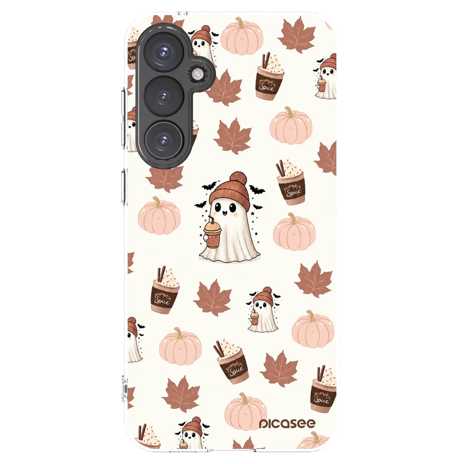 Picasee silikonski prozorni ovitek za Samsung Galaxy S23 FE S711B - Pumpkin spice