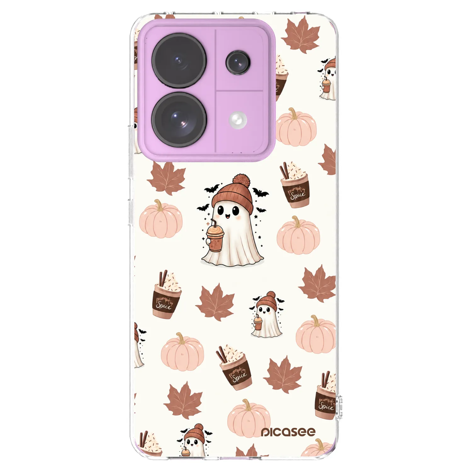 Picasee silikonski prozorni ovitek za Xiaomi Redmi Note 13 Pro 5G - Pumpkin spice