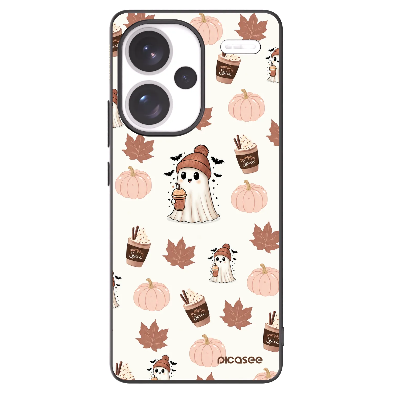 Picasee silikonski črni ovitek za Xiaomi Redmi Note 13 Pro+ 5G - Pumpkin spice