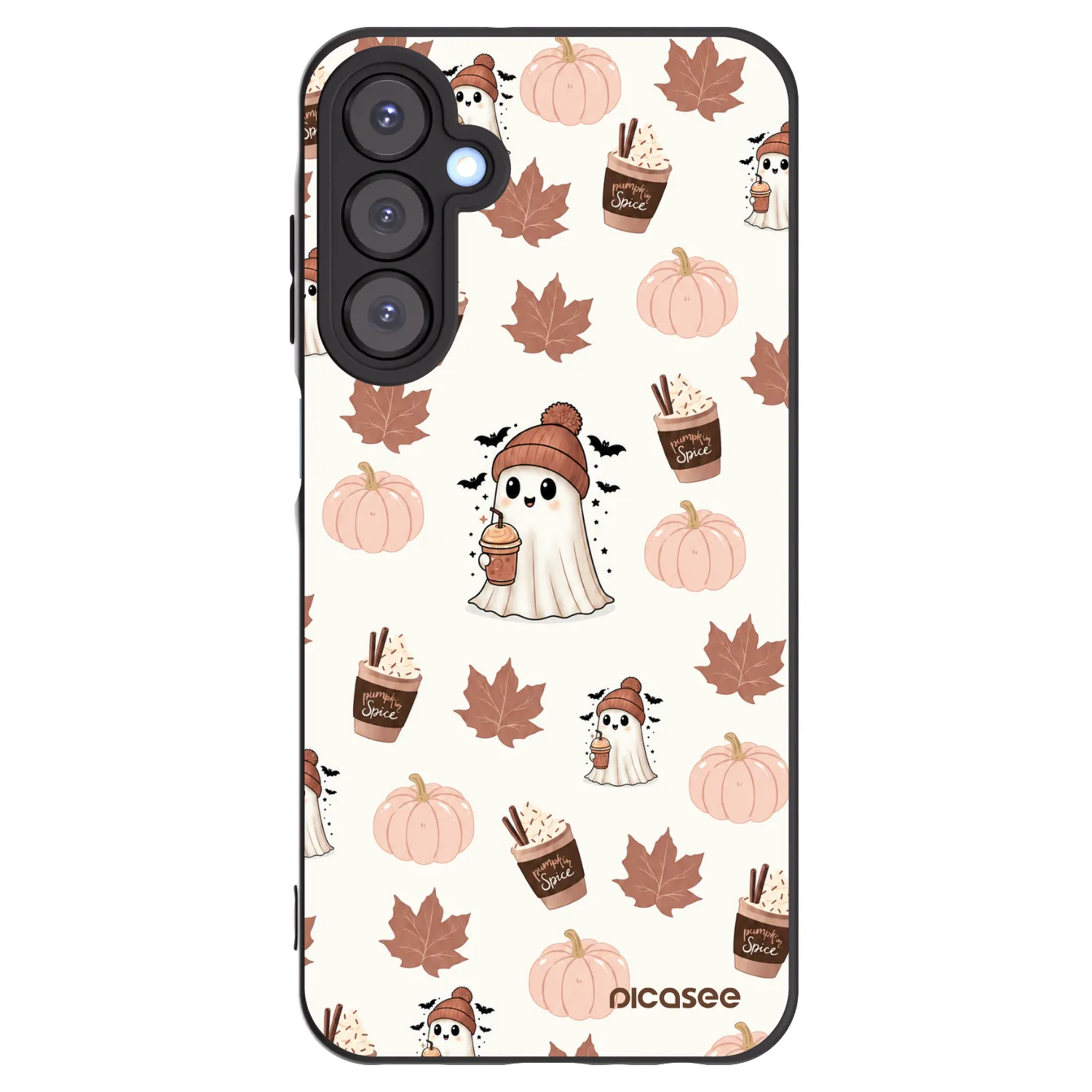 Picasee silikonski črni ovitek za Samsung Galaxy A25 A256B 5G - Pumpkin spice