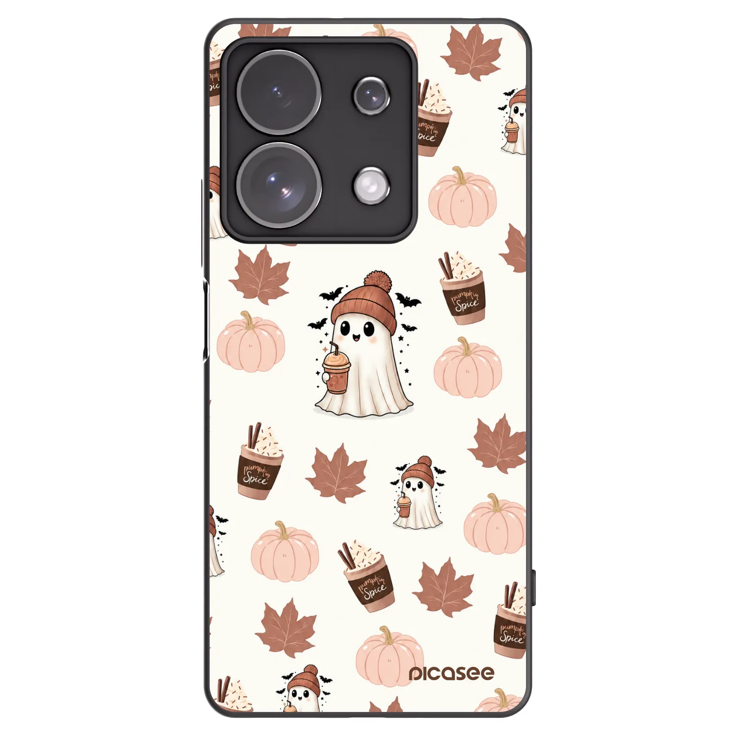 Picasee silikonski črni ovitek za Xiaomi Redmi Note 13 Pro 4G - Pumpkin spice