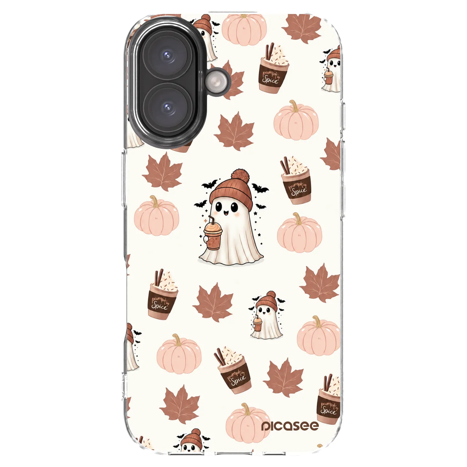 Picasee silikonski prozorni ovitek za Apple iPhone 16 - Pumpkin spice