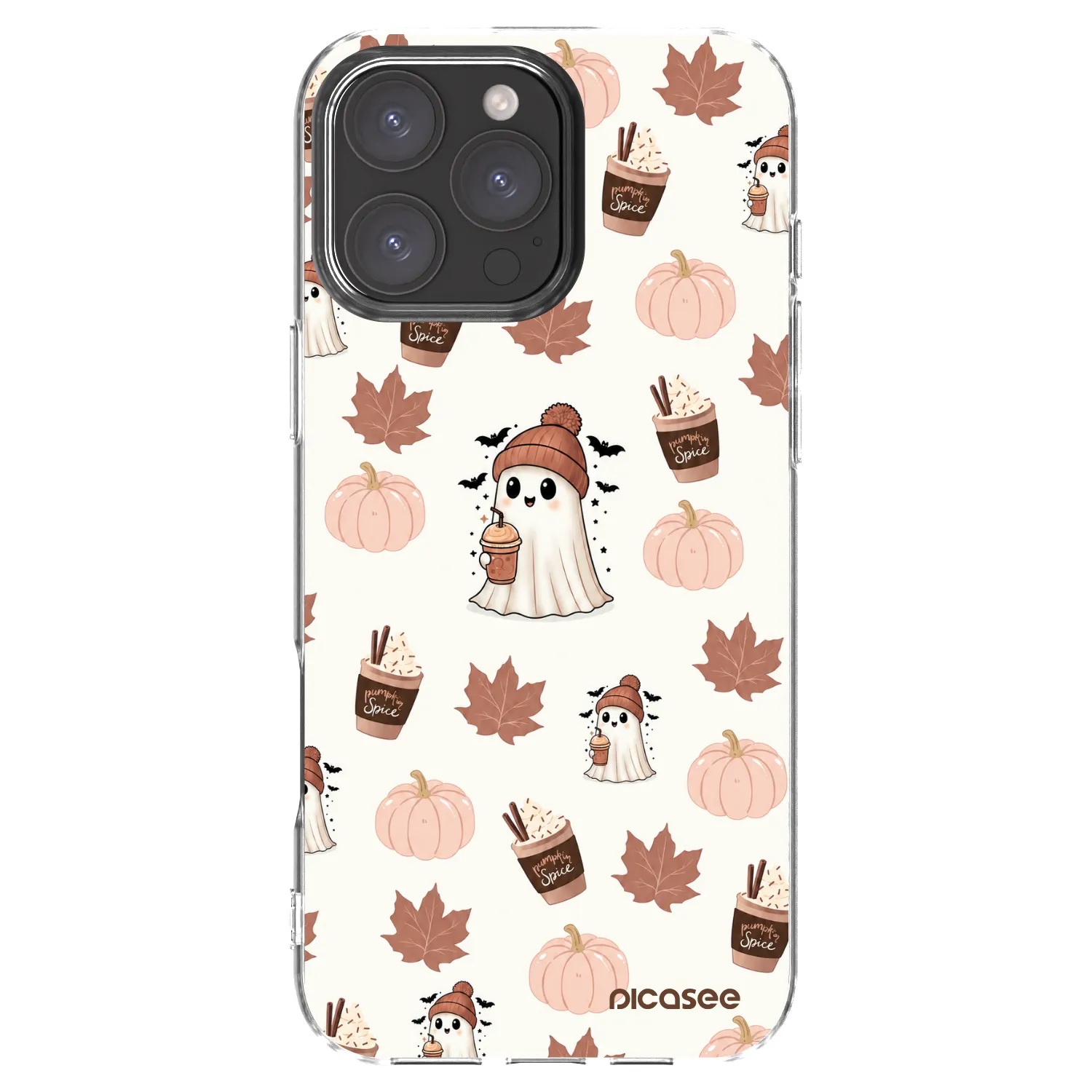 Picasee silikonski prozorni ovitek za Apple iPhone 16 Pro Max - Pumpkin spice