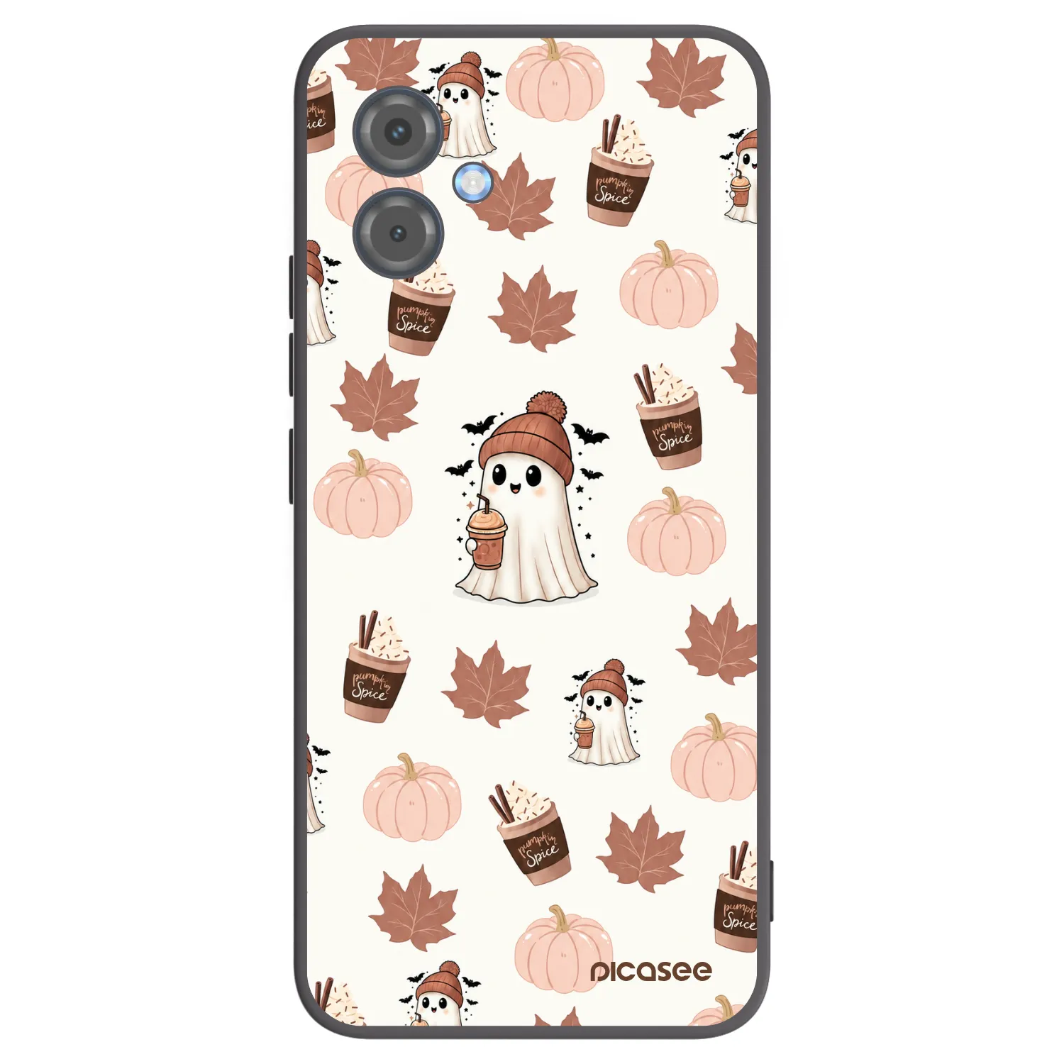 Picasee silikonski črni ovitek za Motorola Moto G14 - Pumpkin spice