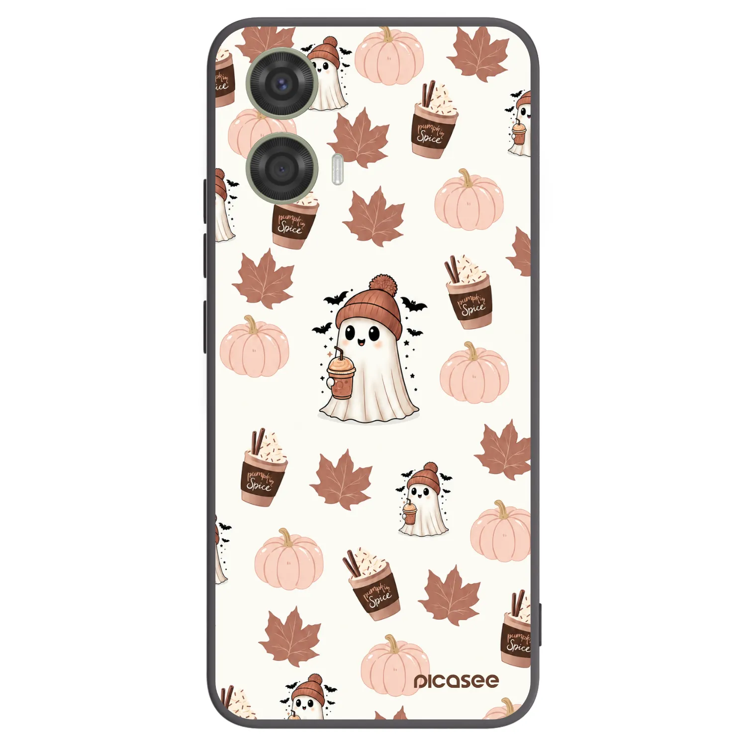 Picasee silikonski črni ovitek za Motorola Moto G24 - Pumpkin spice