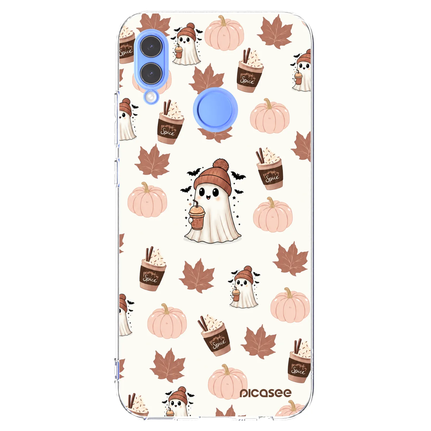 Picasee silikonski prozorni ovitek za Huawei P Smart 2019 - Pumpkin spice