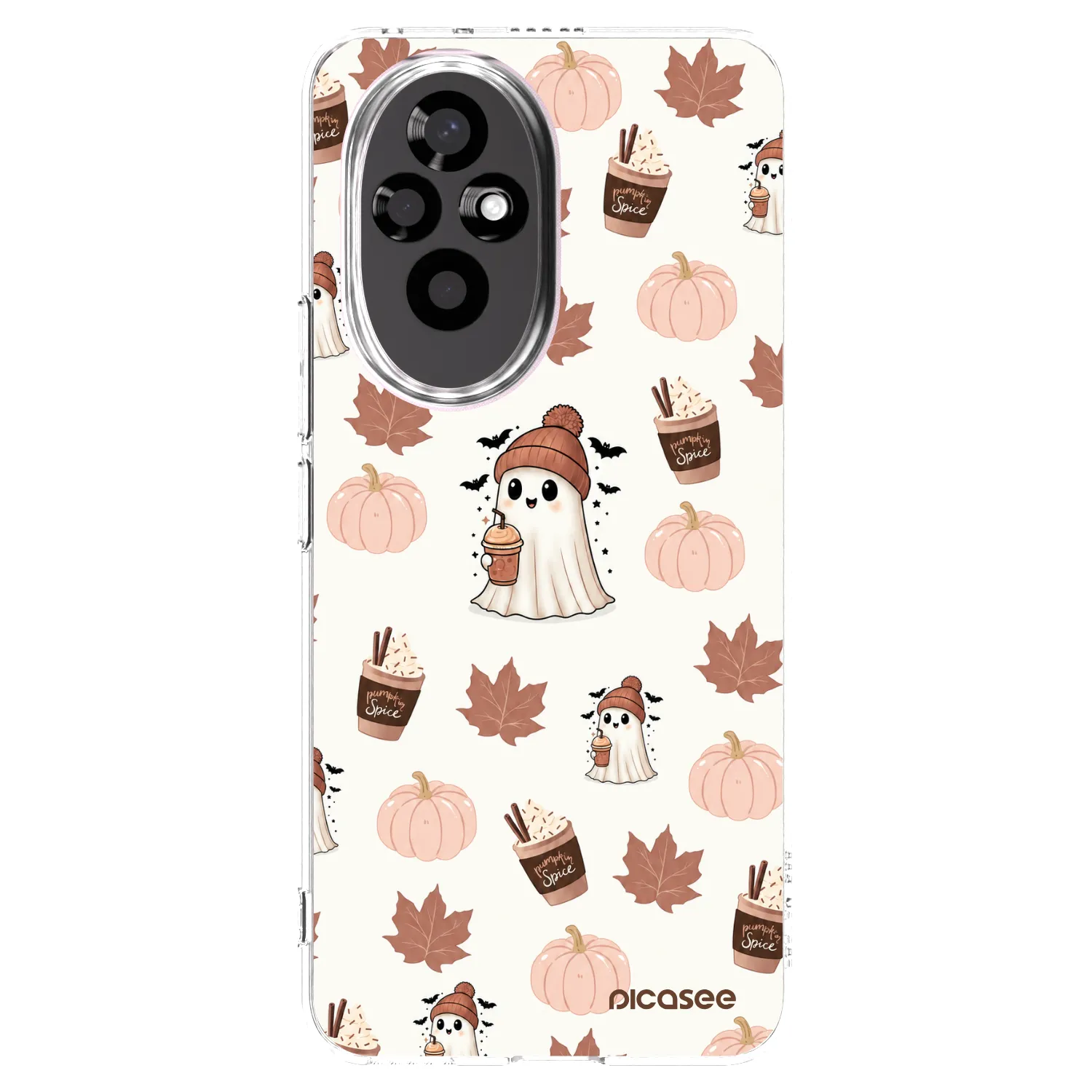 Picasee silikonski prozorni ovitek za Honor 200 5G - Pumpkin spice
