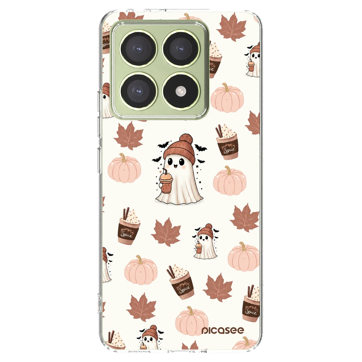 Picasee silikonski prozorni ovitek za Xiaomi 14T - Pumpkin spice
