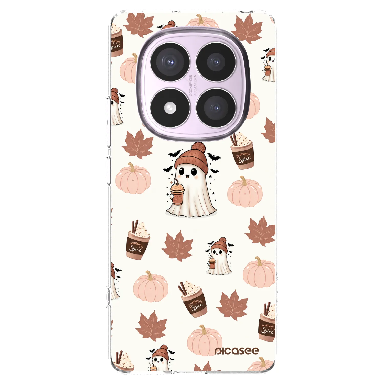 Picasee silikonski prozorni ovitek za Xiaomi Redmi Note 14 Pro 5G - Pumpkin spice
