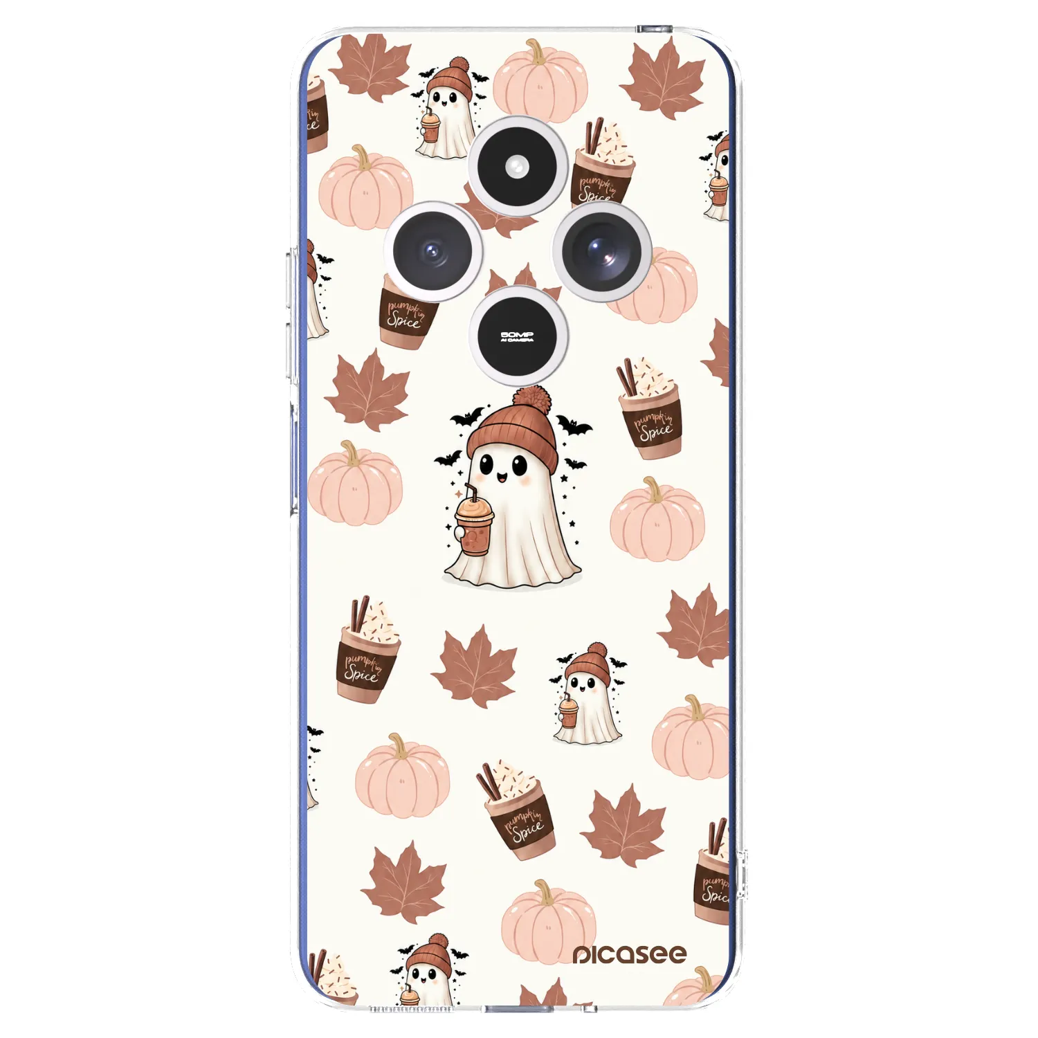 Picasee silikonski prozorni ovitek za Xiaomi Redmi 14C - Pumpkin spice