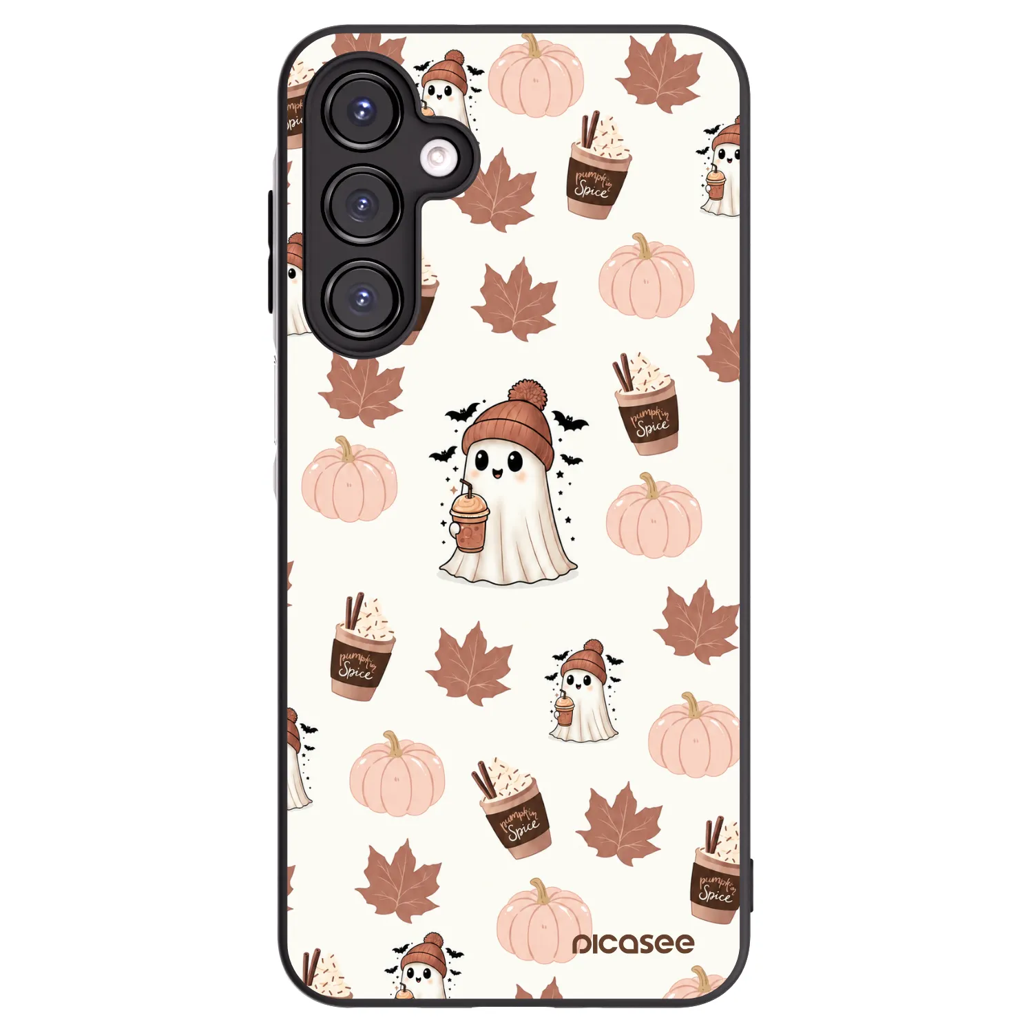 Picasee silikonski črni ovitek za Samsung Galaxy A16 5G - Pumpkin spice