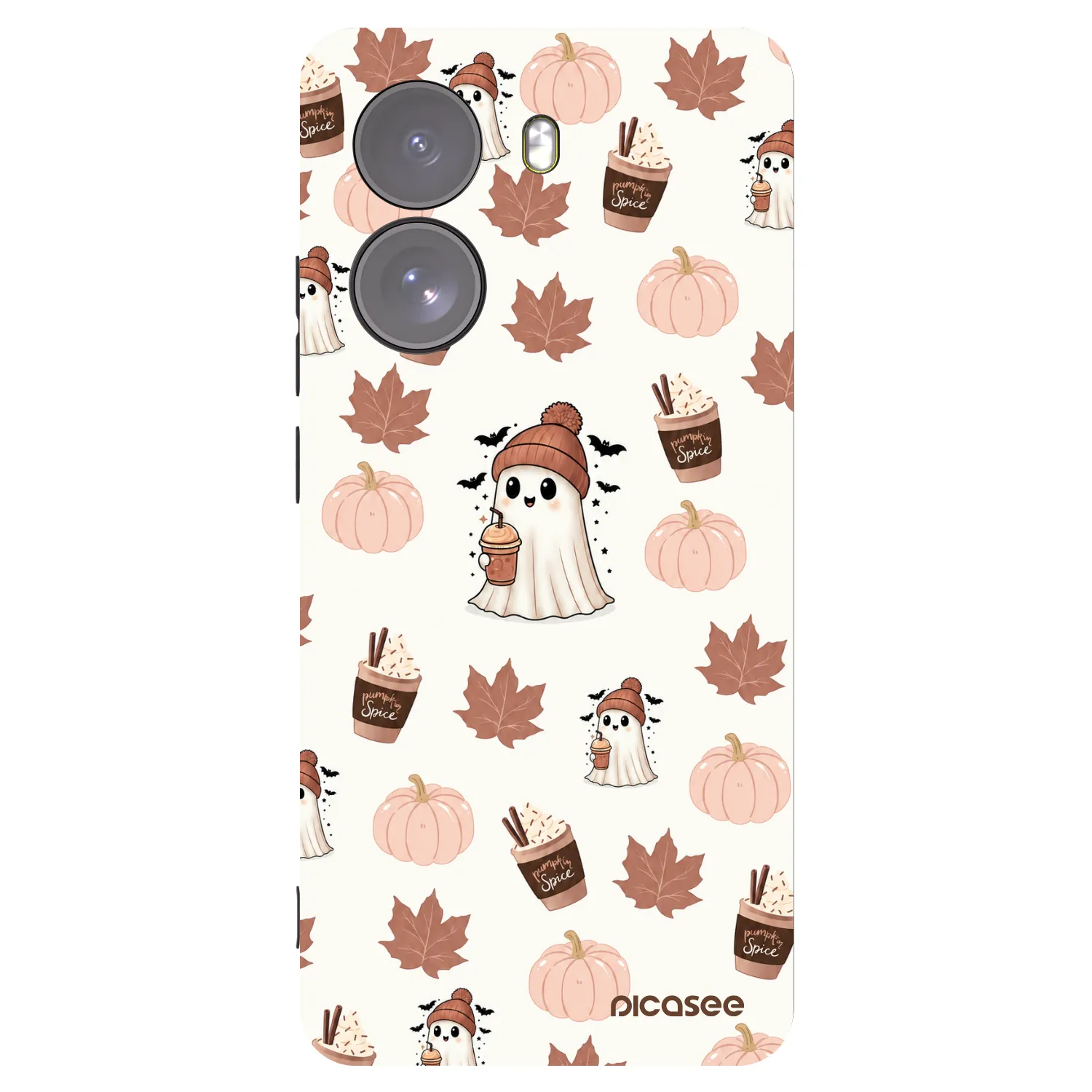 Picasee silikonski črni ovitek za Xiaomi Poco X7 - Pumpkin spice