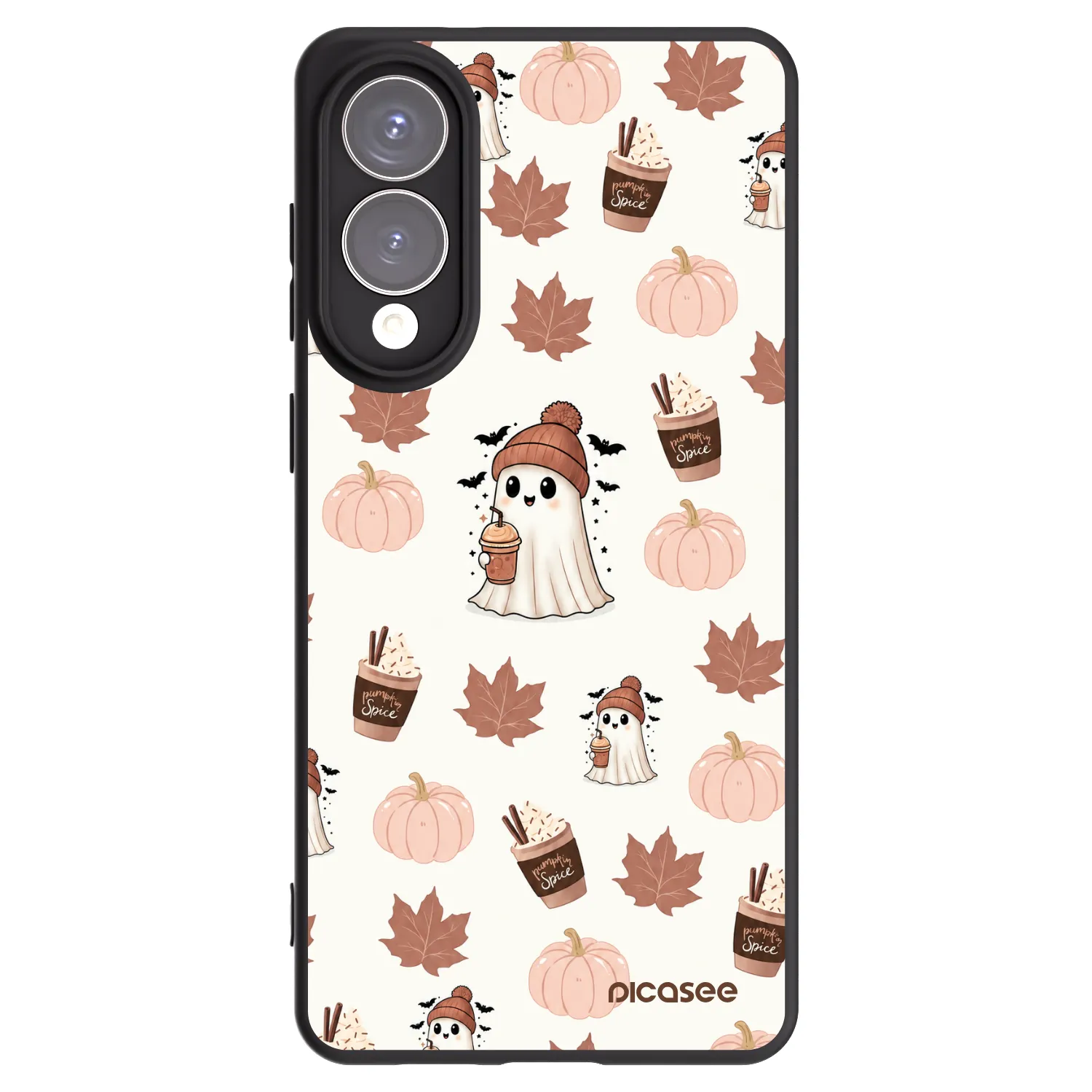 Picasee silikonski črni ovitek za Samsung Galaxy S25 Edge 5G - Pumpkin spice