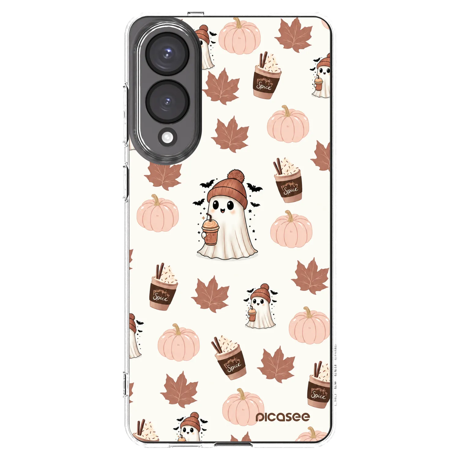 Picasee silikonski prozorni ovitek za Samsung Galaxy S25 Edge 5G - Pumpkin spice
