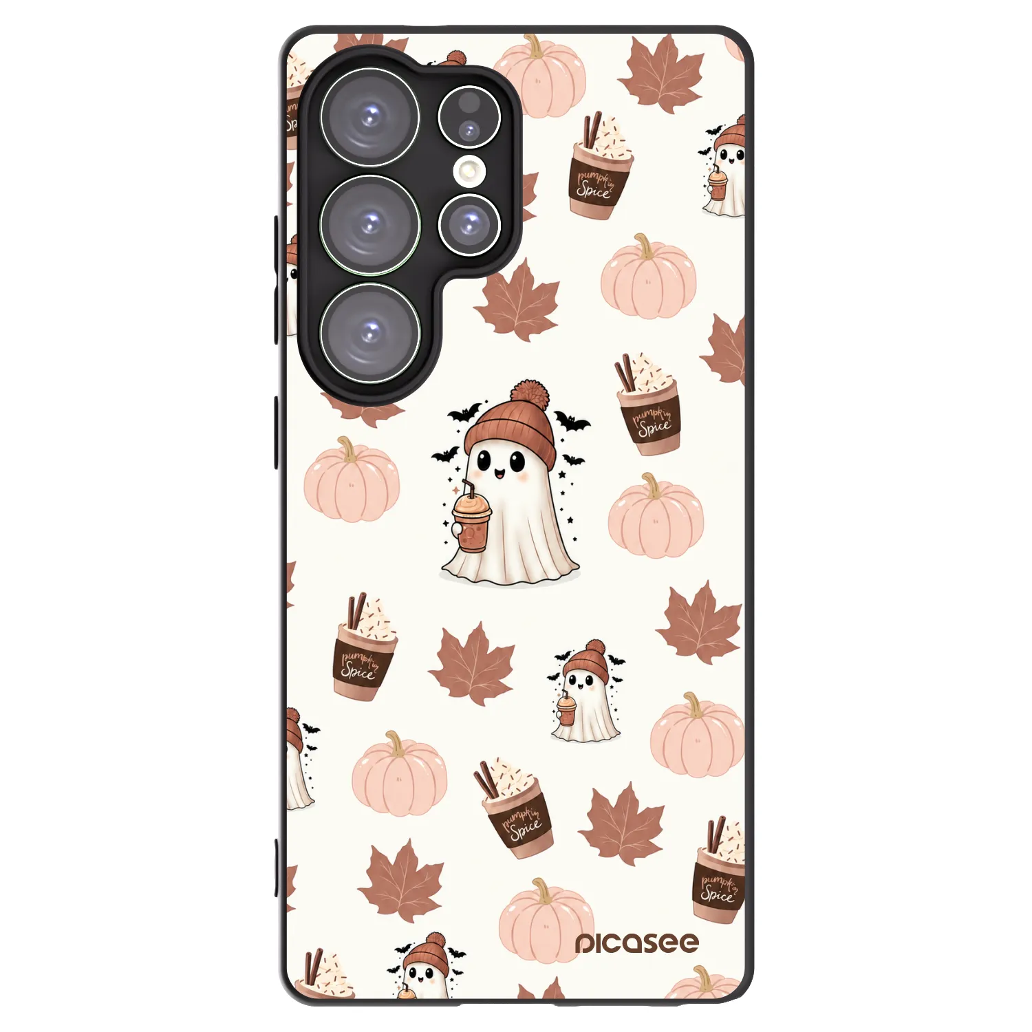 Picasee silikonski črni ovitek za Samsung Galaxy S25 Ultra 5G - Pumpkin spice