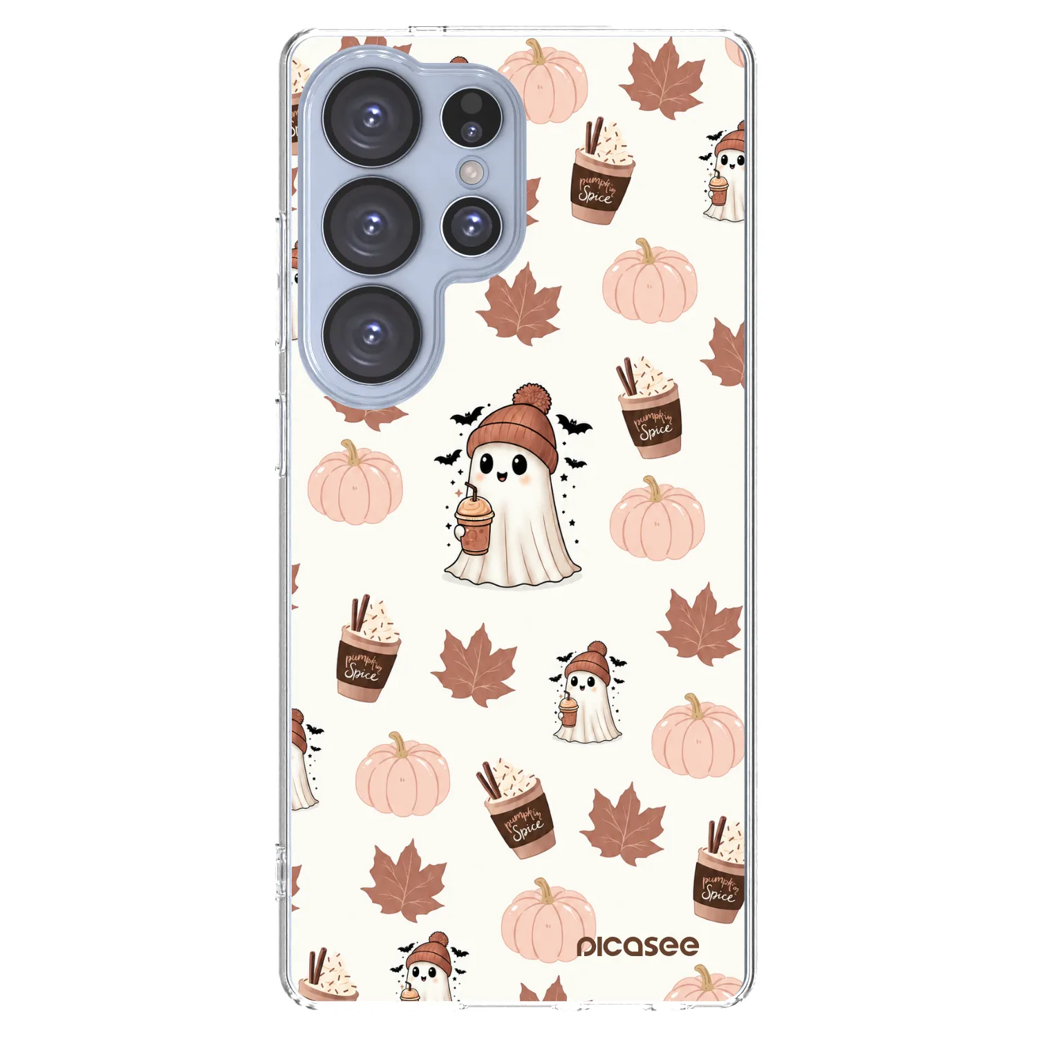Picasee silikonski prozorni ovitek za Samsung Galaxy S25 Ultra 5G - Pumpkin spice