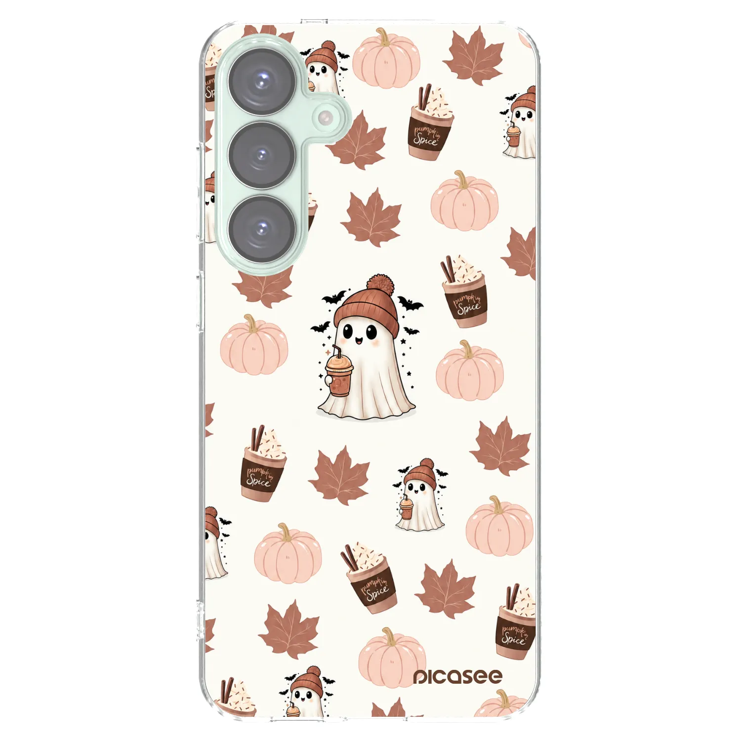 Picasee silikonski prozorni ovitek za Samsung Galaxy S25+ 5G - Pumpkin spice