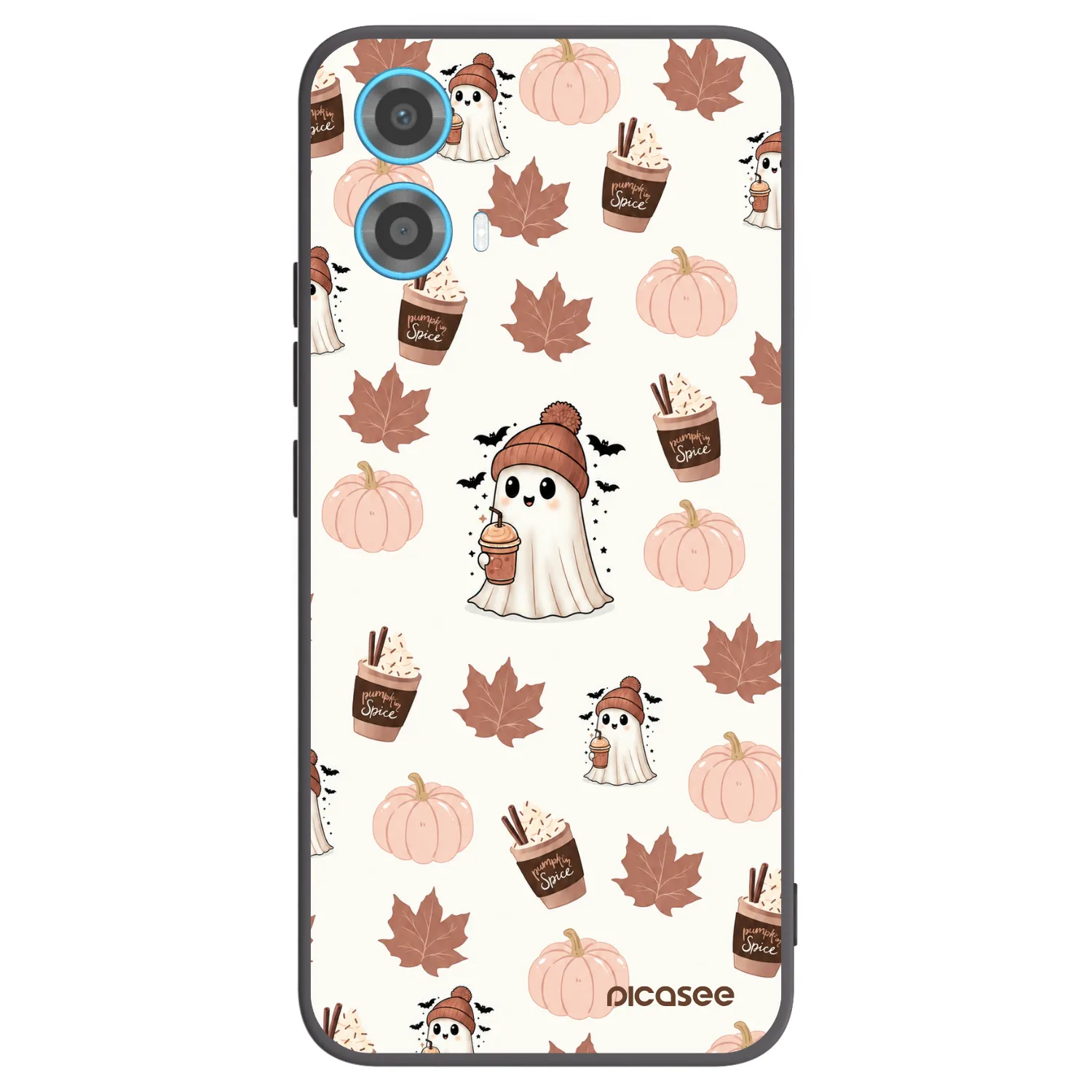 Picasee silikonski črni ovitek za Motorola Moto G34 5G - Pumpkin spice