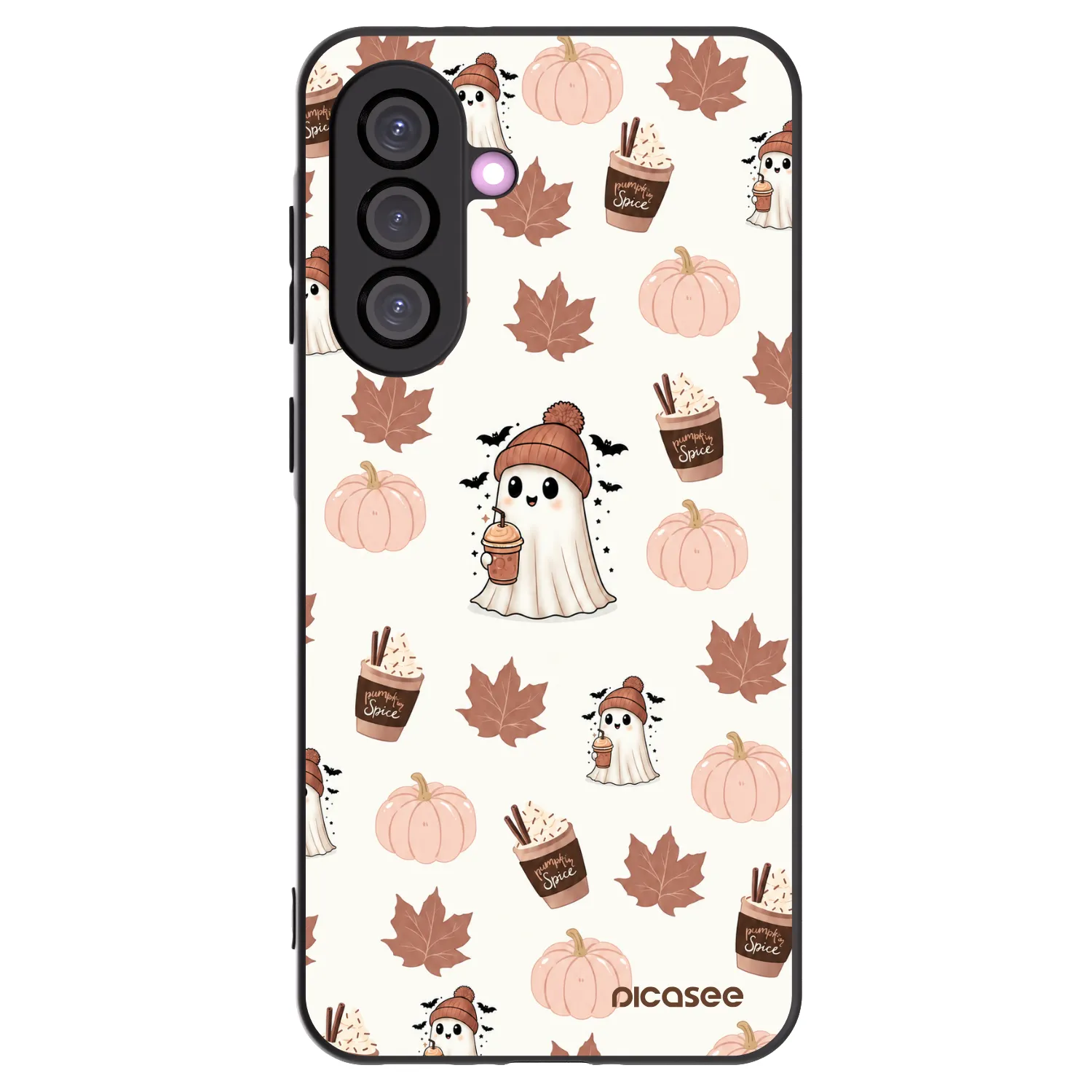 Picasee silikonski črni ovitek za Samsung Galaxy A36 5G - Pumpkin spice