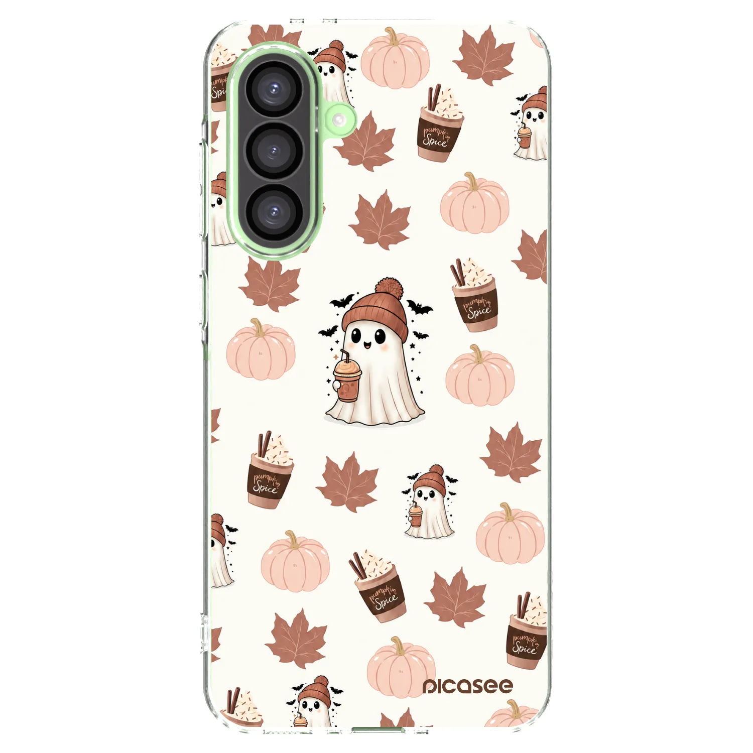 Picasee silikonski prozorni ovitek za Samsung Galaxy A26 5G A266B - Pumpkin spice