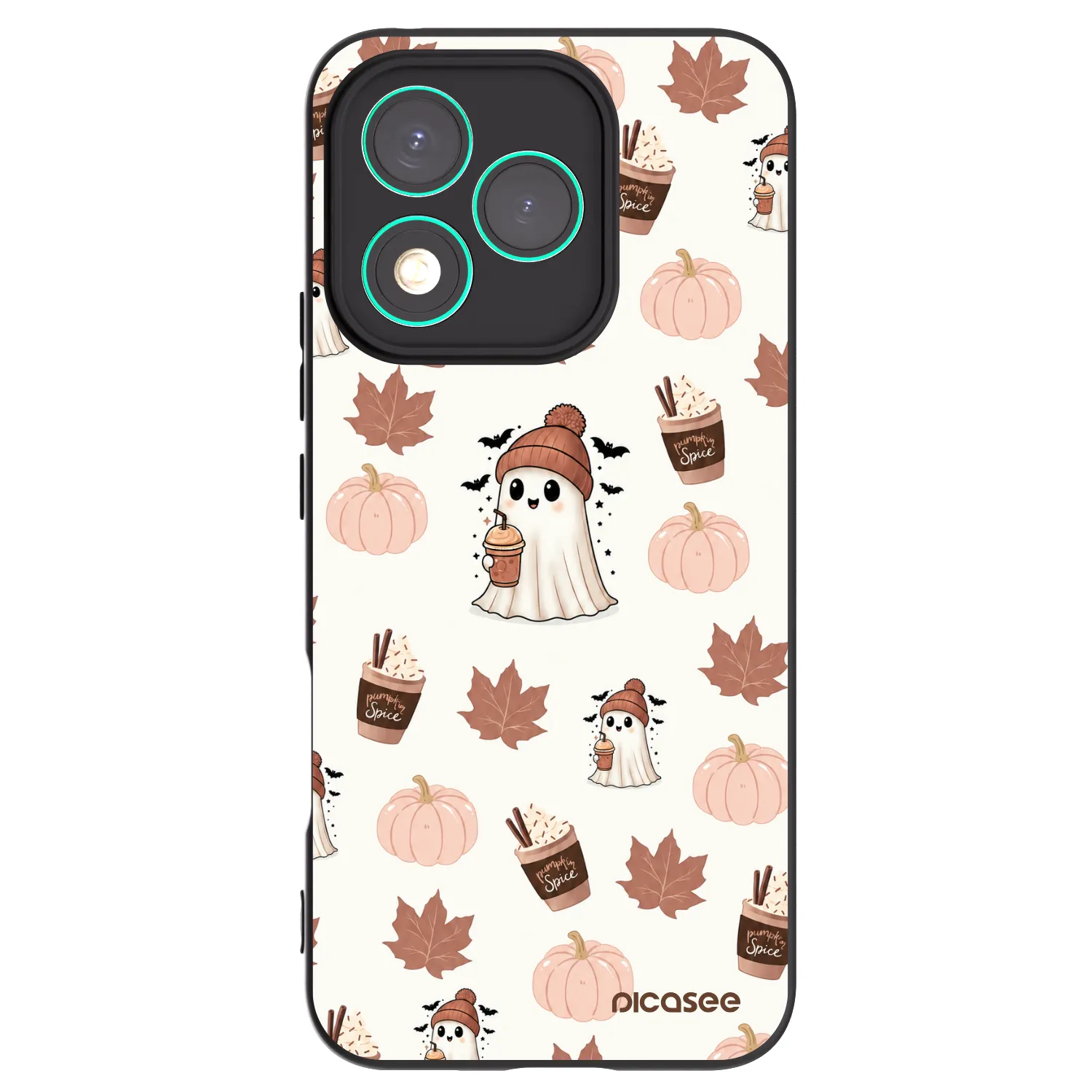Picasee silikonski črni ovitek za Honor 400 Lite 5G - Pumpkin spice