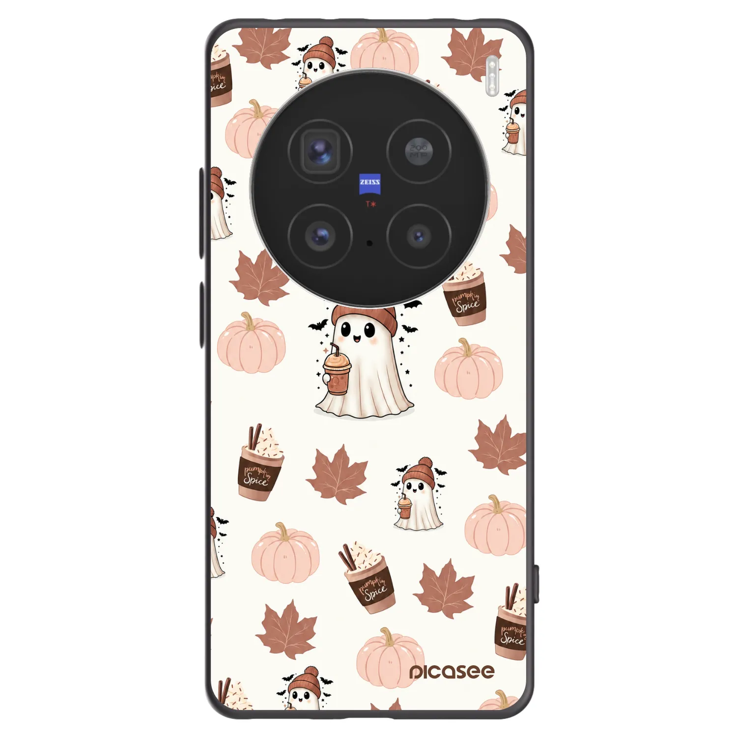 Picasee silikonski črni ovitek za Vivo X200 Pro - Pumpkin spice