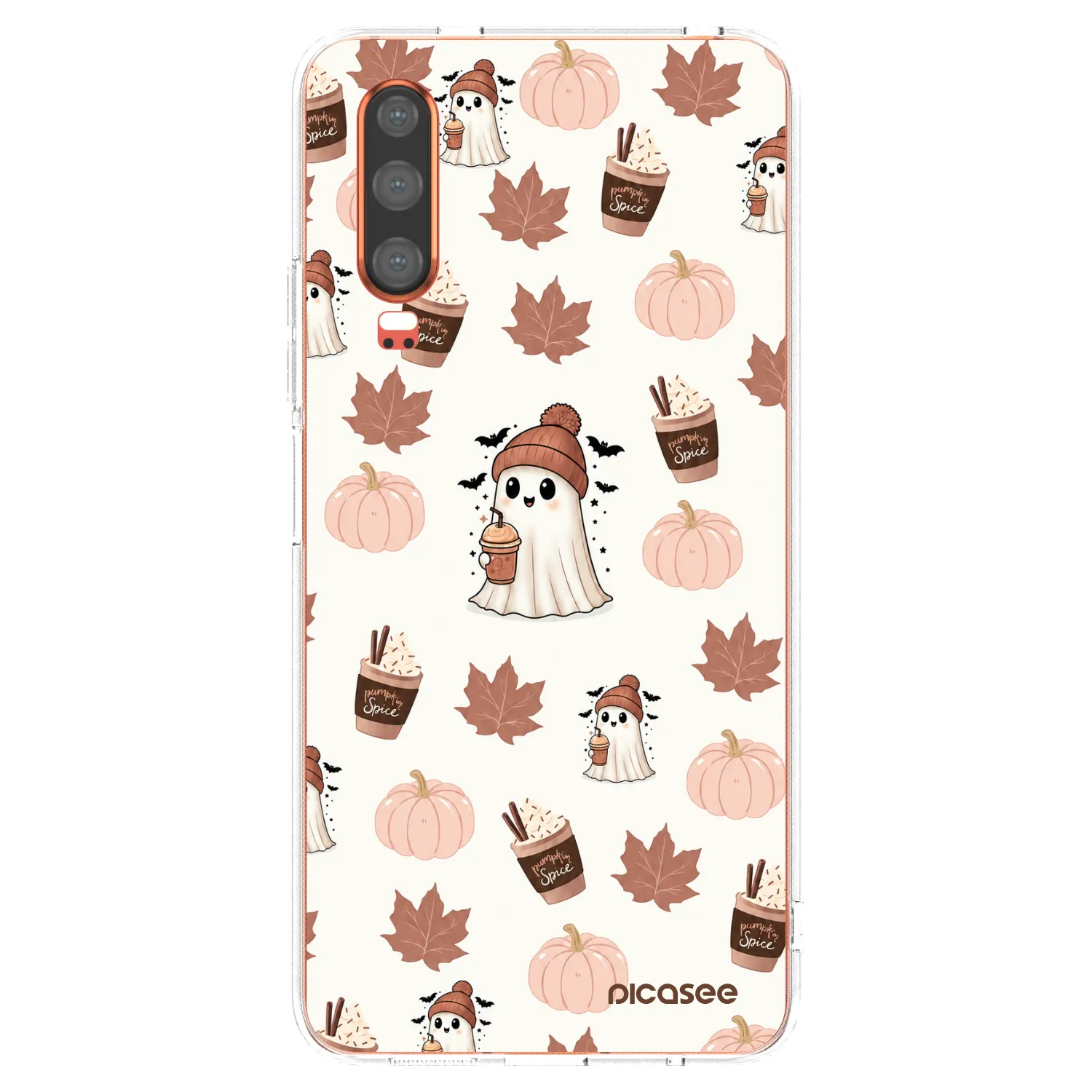 Picasee silikonski prozorni ovitek za Huawei P30 - Pumpkin spice