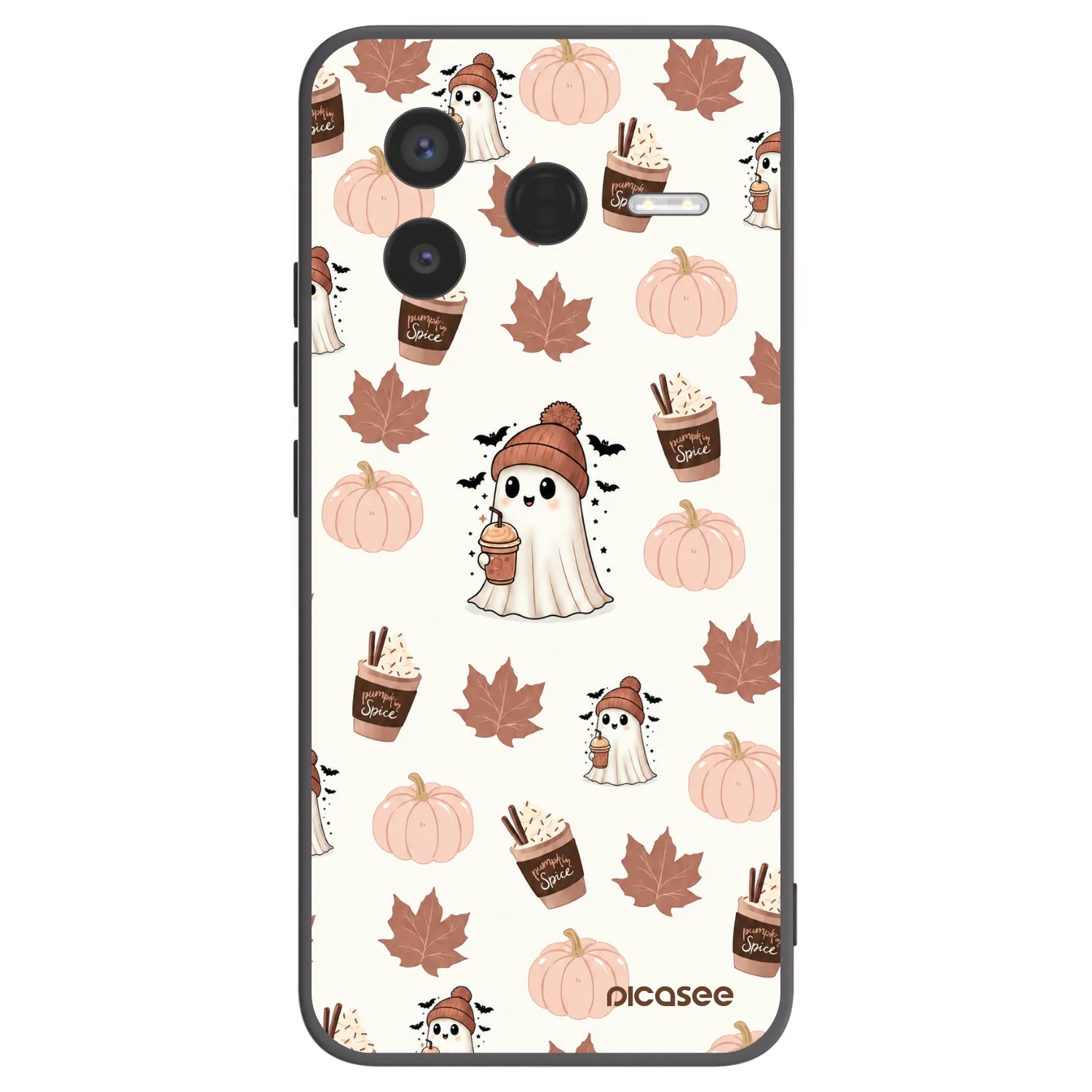 Picasee silikonski črni ovitek za Xiaomi Poco F7 Pro 5G - Pumpkin spice