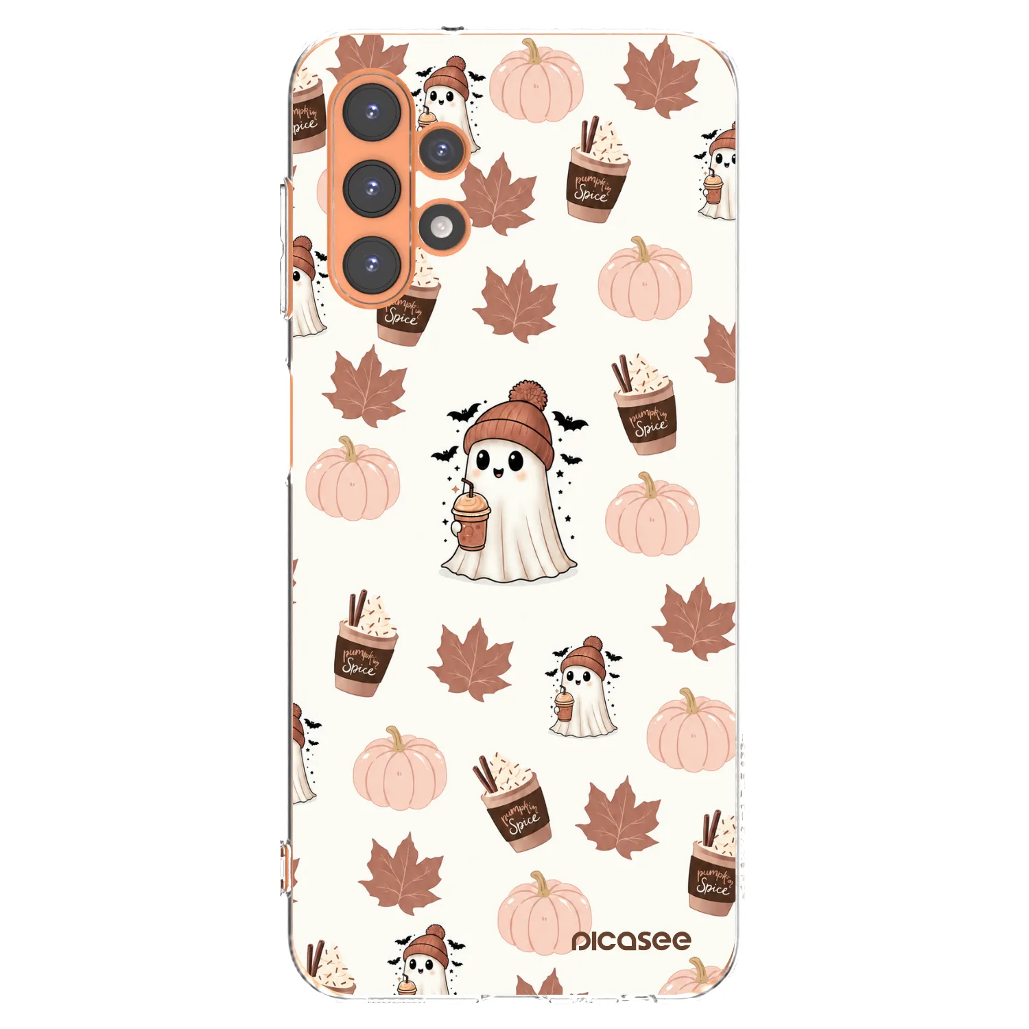 Picasee silikonski prozorni ovitek za Samsung Galaxy A13 5G - Pumpkin spice