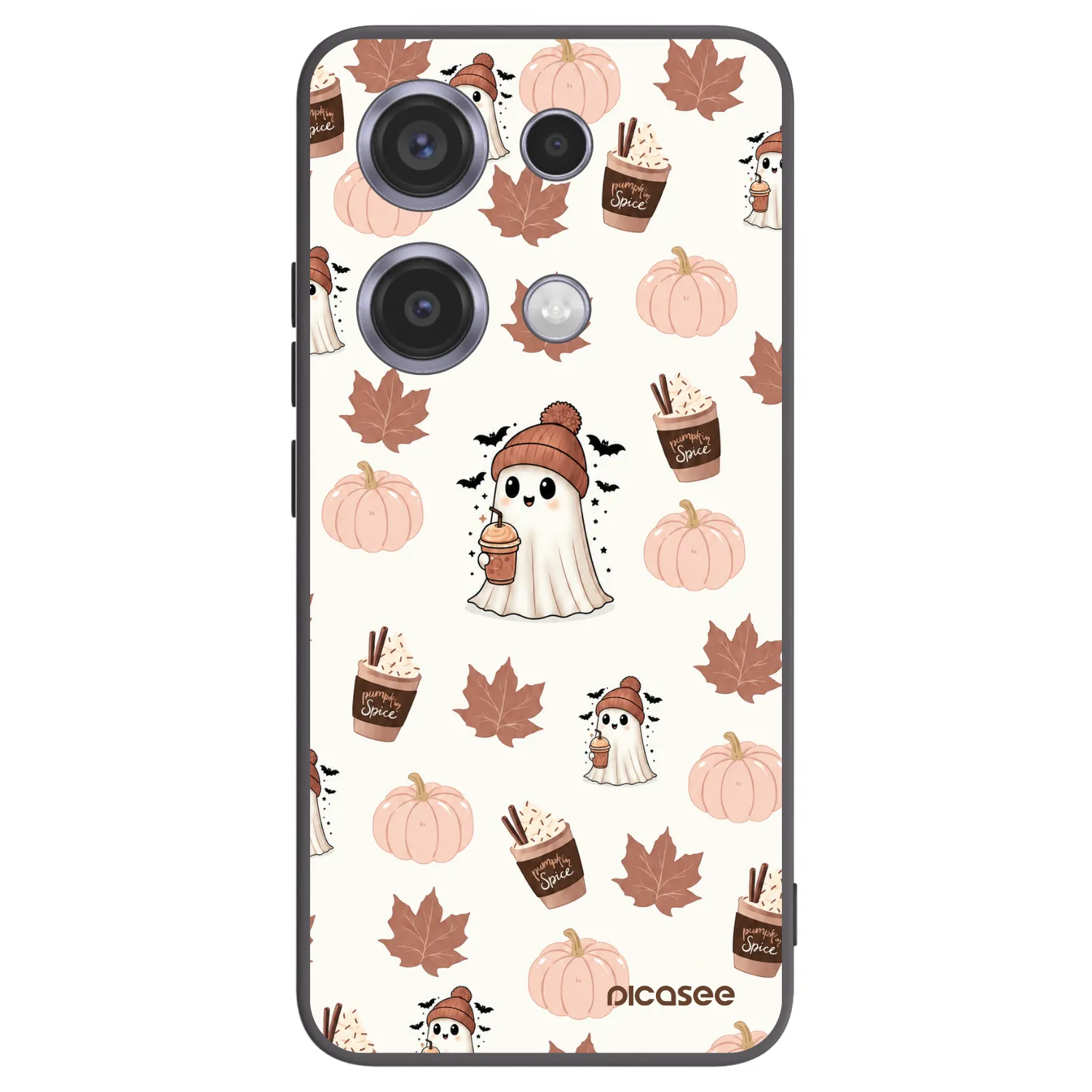 Picasee silikonski črni ovitek za Xiaomi Redmi Note 14S - Pumpkin spice