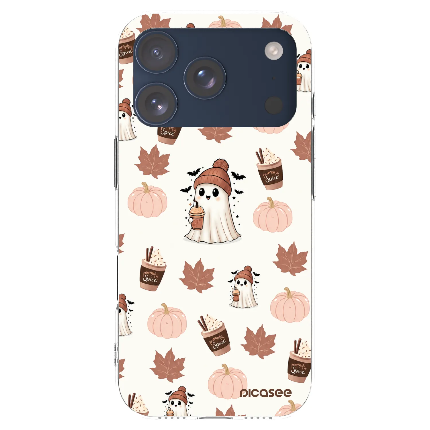 Picasee silikonski prozorni ovitek za Apple iPhone 17 Pro - Pumpkin spice