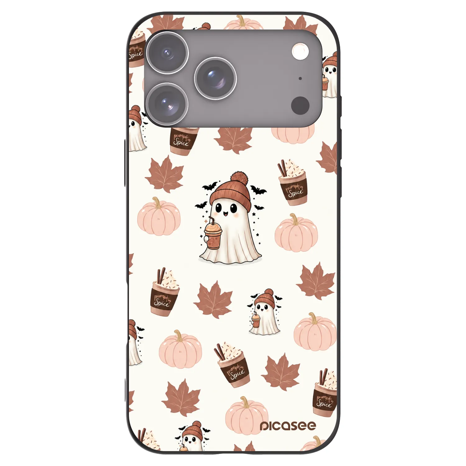 Picasee silikonski črni ovitek za Apple iPhone 17 Pro Max - Pumpkin spice