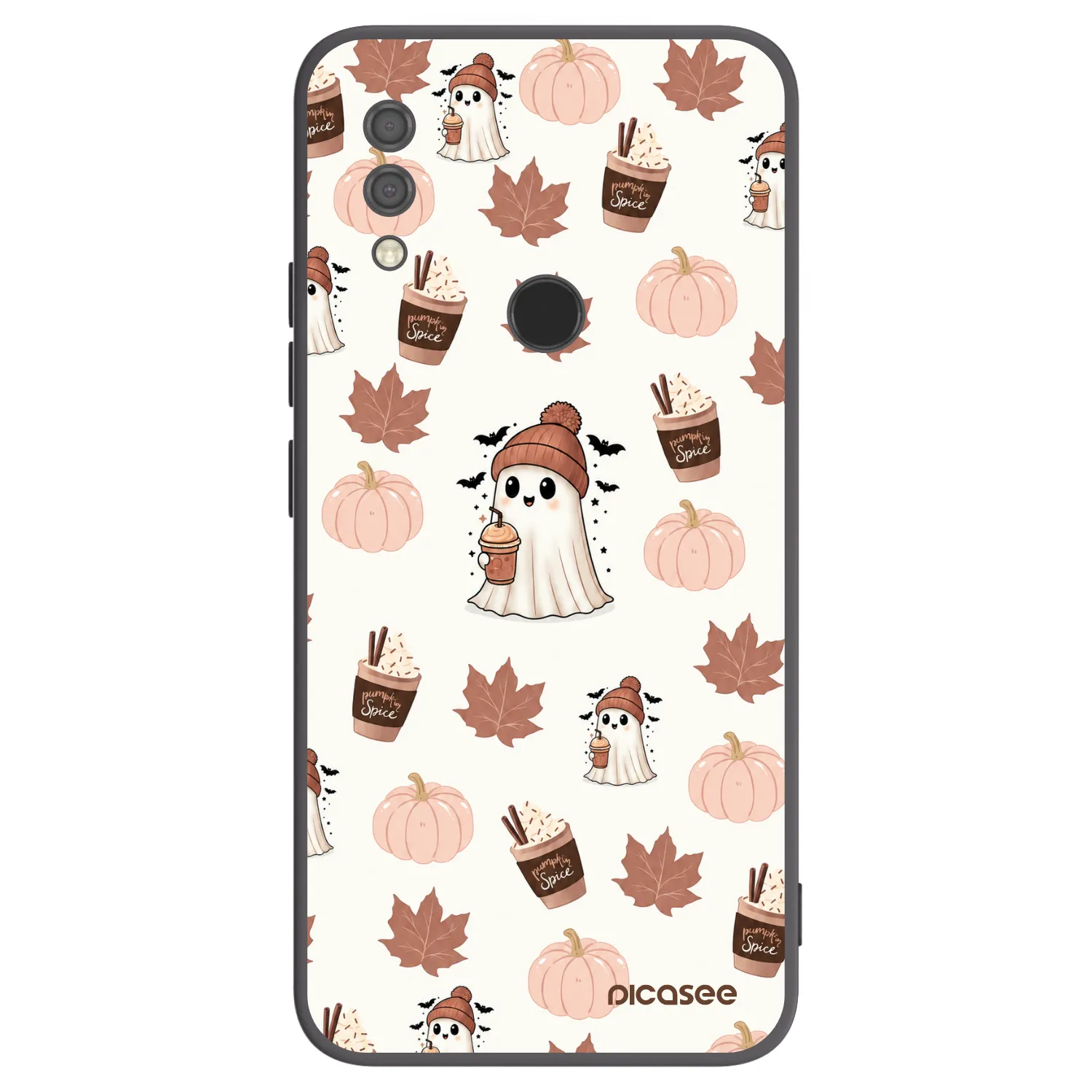 Picasee silikonski črni ovitek za Xiaomi Redmi 7 - Pumpkin spice