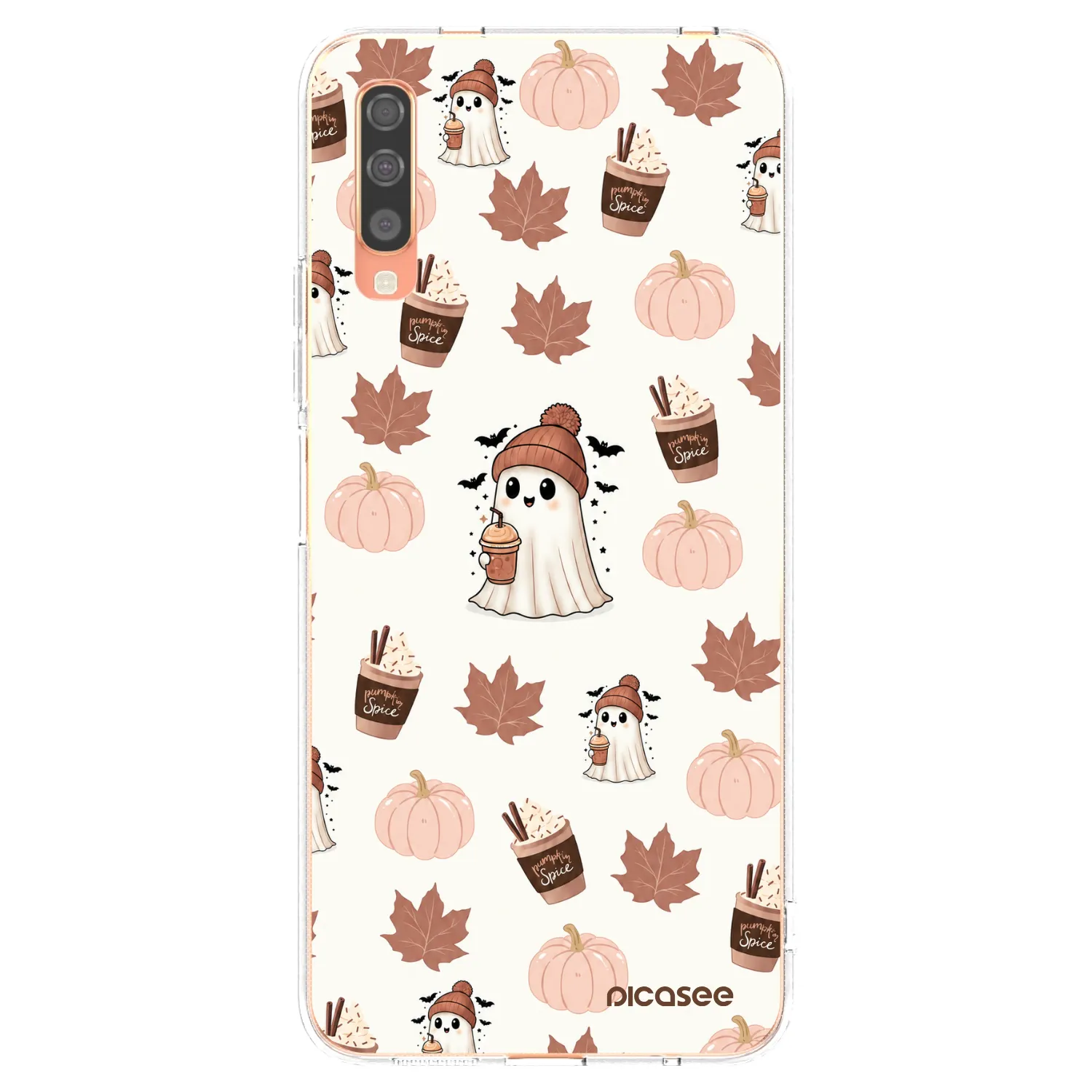 Picasee silikonski prozorni ovitek za Samsung Galaxy A70 A705F - Pumpkin spice
