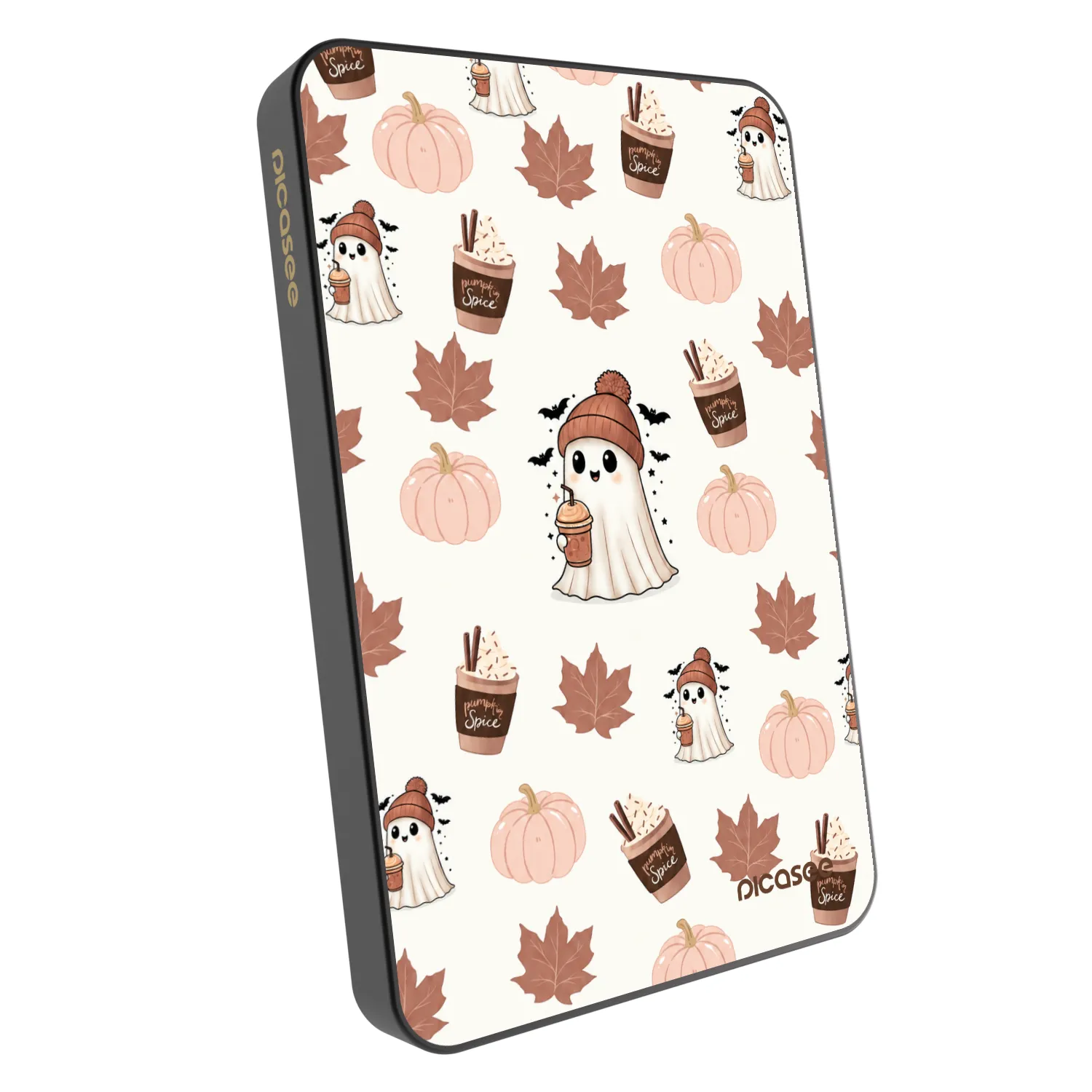 Picasee Prenosna baterija z MagSafe 5 000 mAh Siva - Pumpkin spice