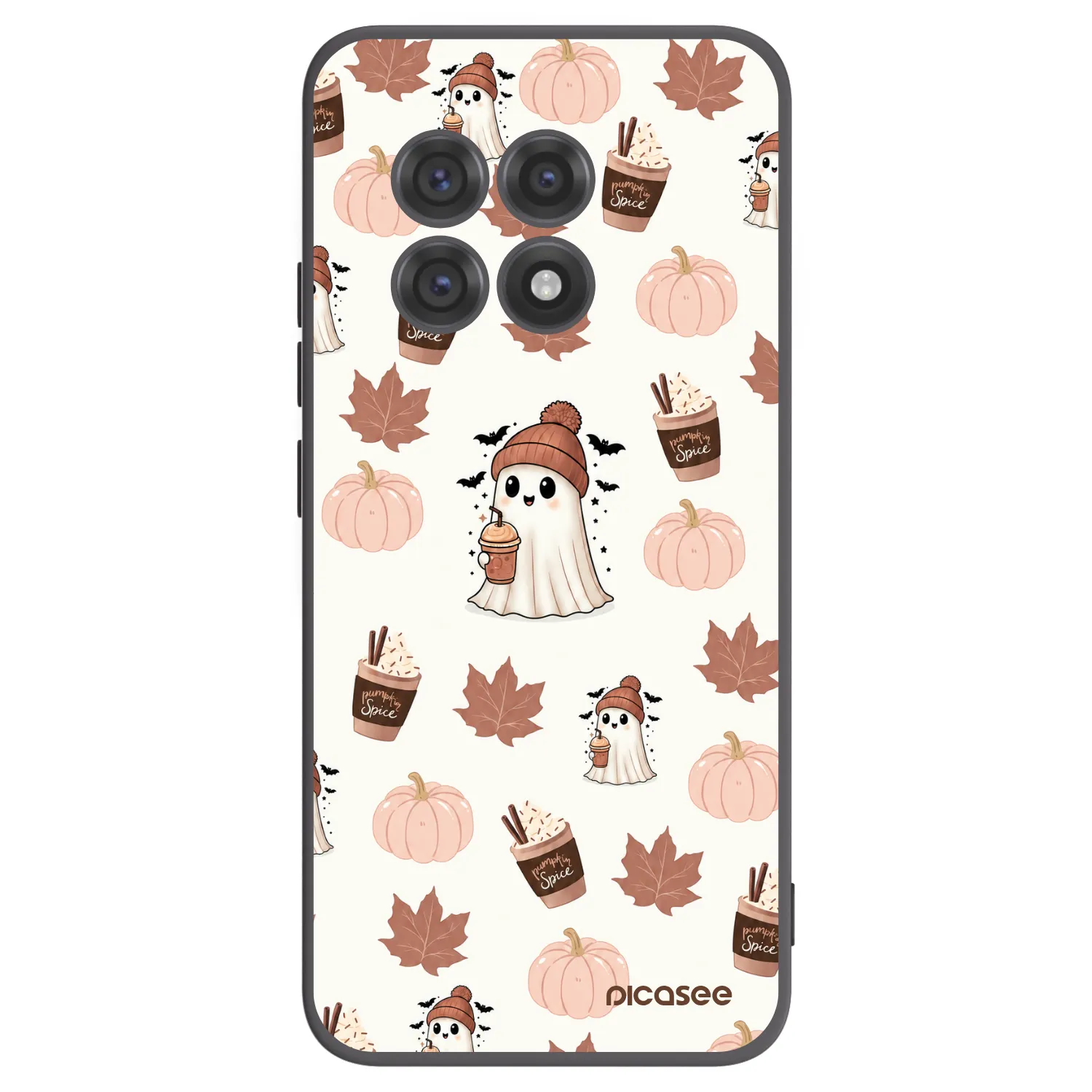 Picasee silikonski črni ovitek za OnePlus 13R 5G - Pumpkin spice
