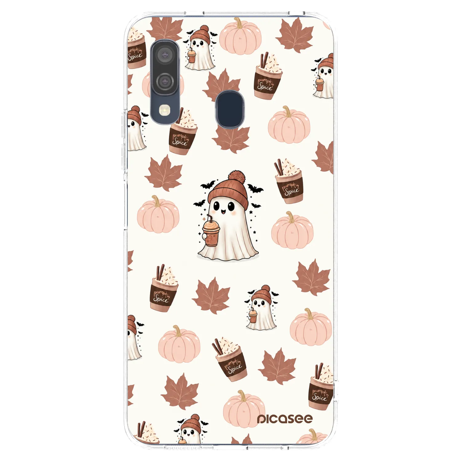 Picasee silikonski prozorni ovitek za Samsung Galaxy A40 A405F - Pumpkin spice