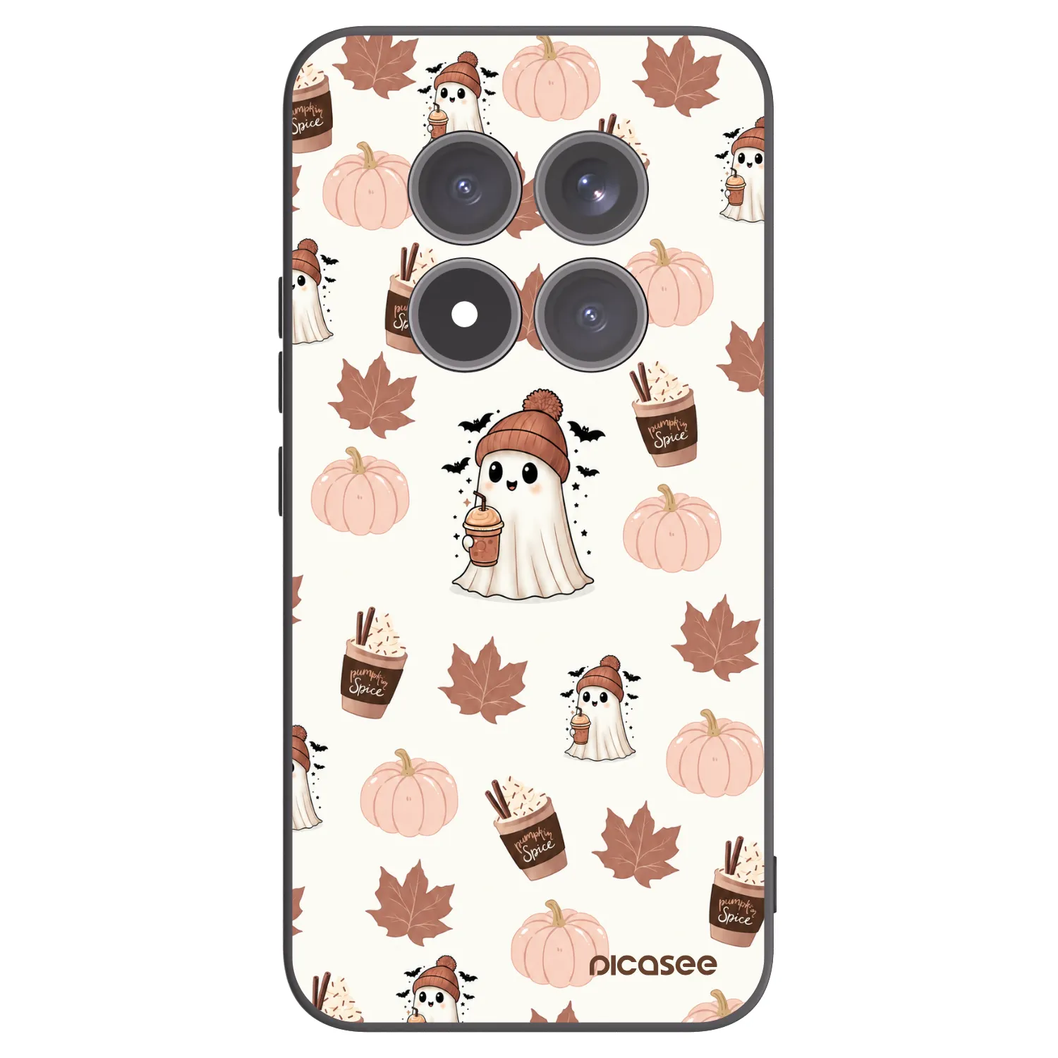 Picasee silikonski črni ovitek za Xiaomi Redmi Note 15 Pro+ - Pumpkin spice
