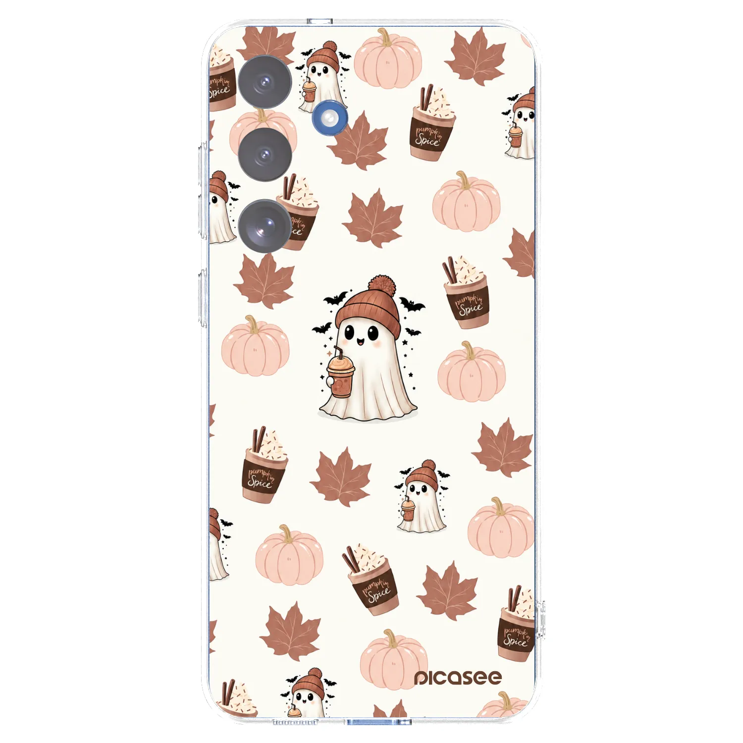 Picasee silikonski prozorni ovitek za Samsung Galaxy S25 FE 5G - Pumpkin spice