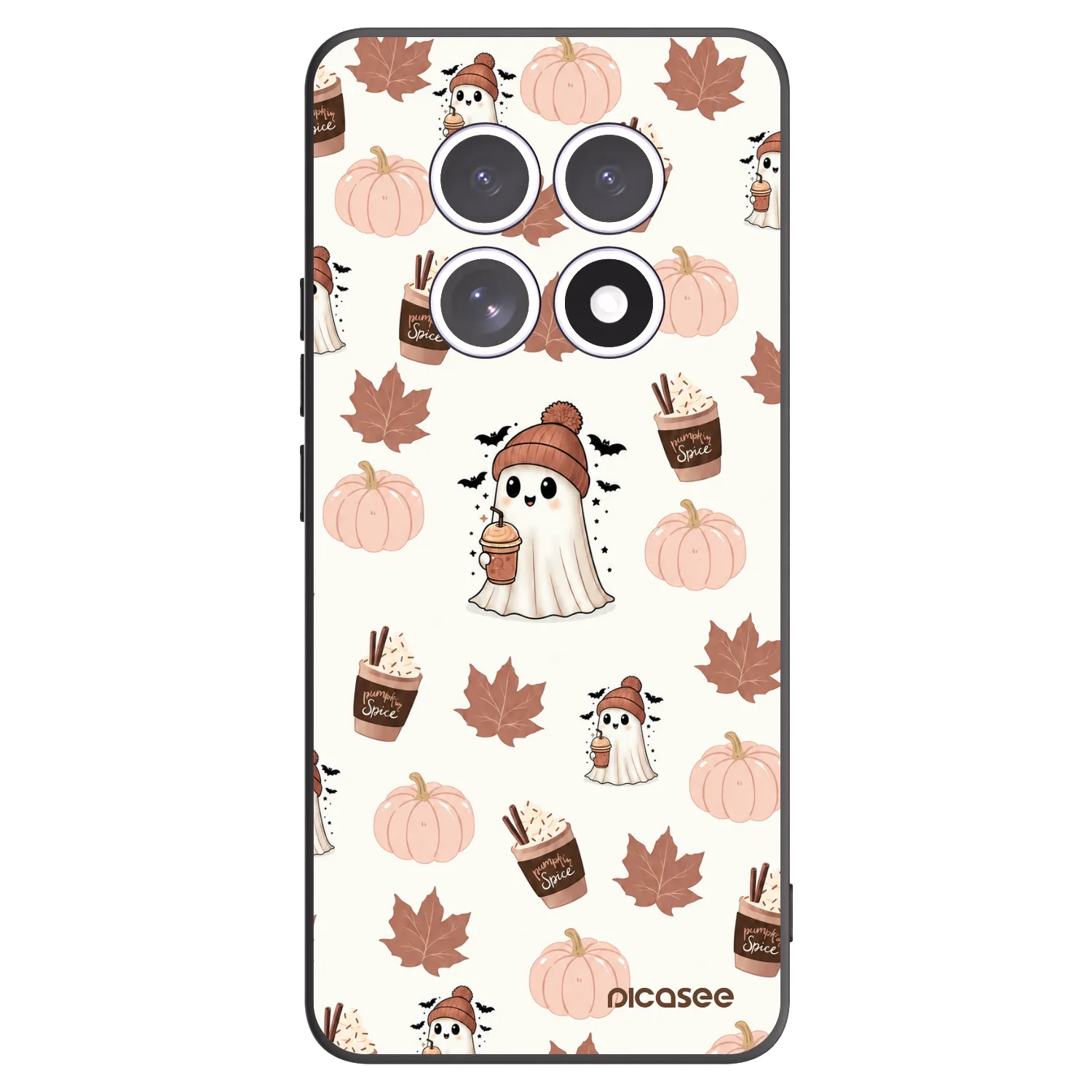 Picasee silikonski črni ovitek za Xiaomi Redmi Note 15 4G - Pumpkin spice