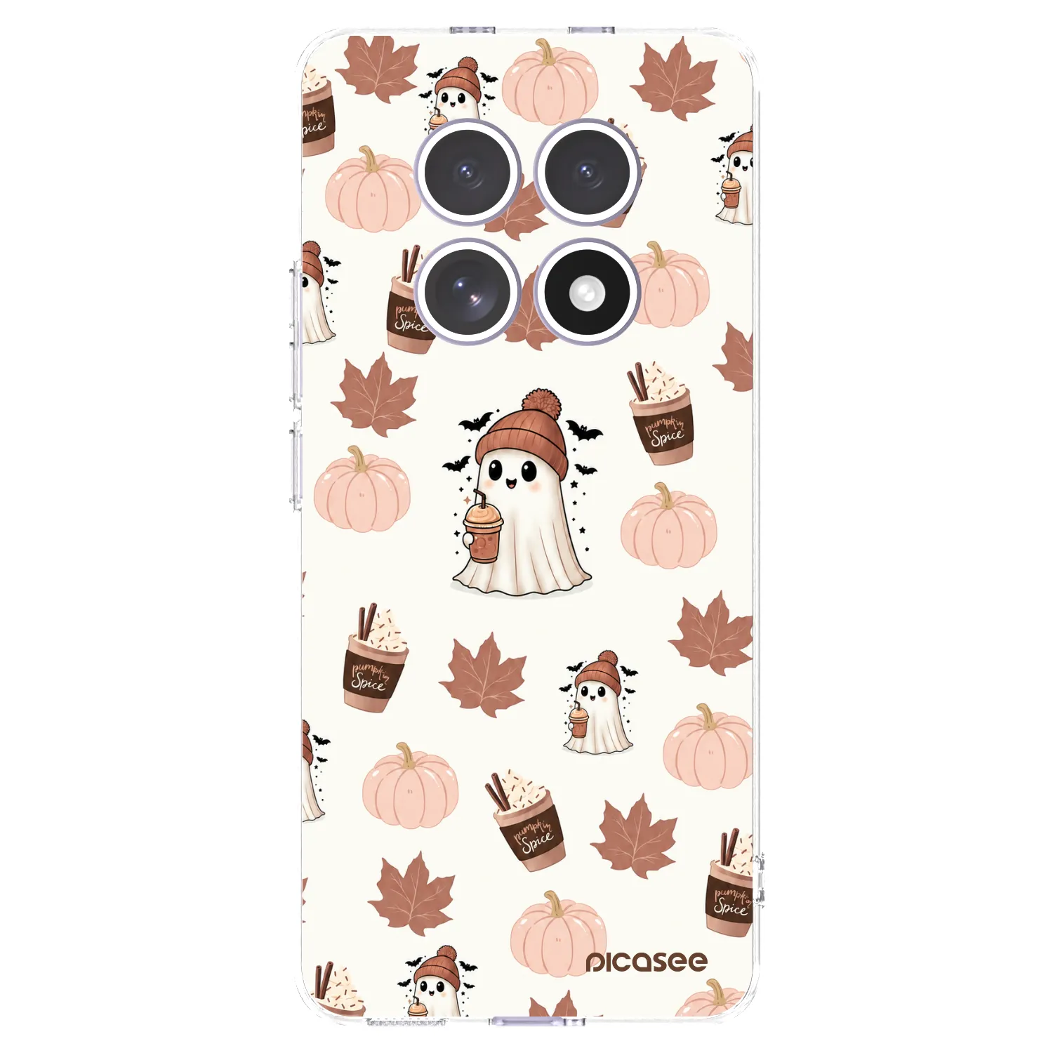 Picasee silikonski prozorni ovitek za Xiaomi Redmi Note 15 4G - Pumpkin spice