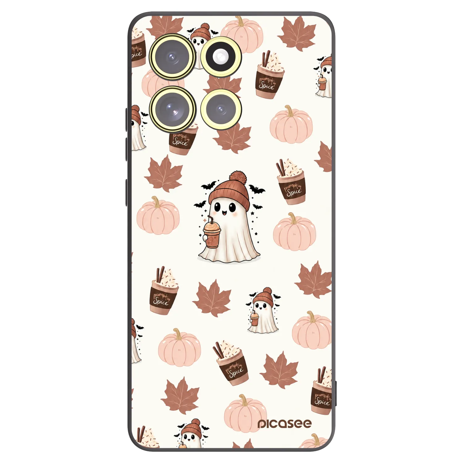 Picasee silikonski črni ovitek za Motorola Moto G86 Power 5G - Pumpkin spice