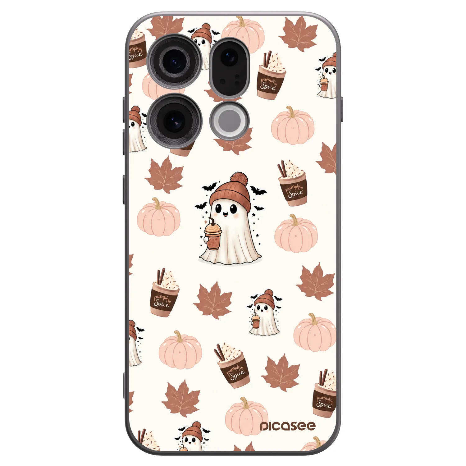 Picasee silikonski črni ovitek za OPPO Find X9 - Pumpkin spice