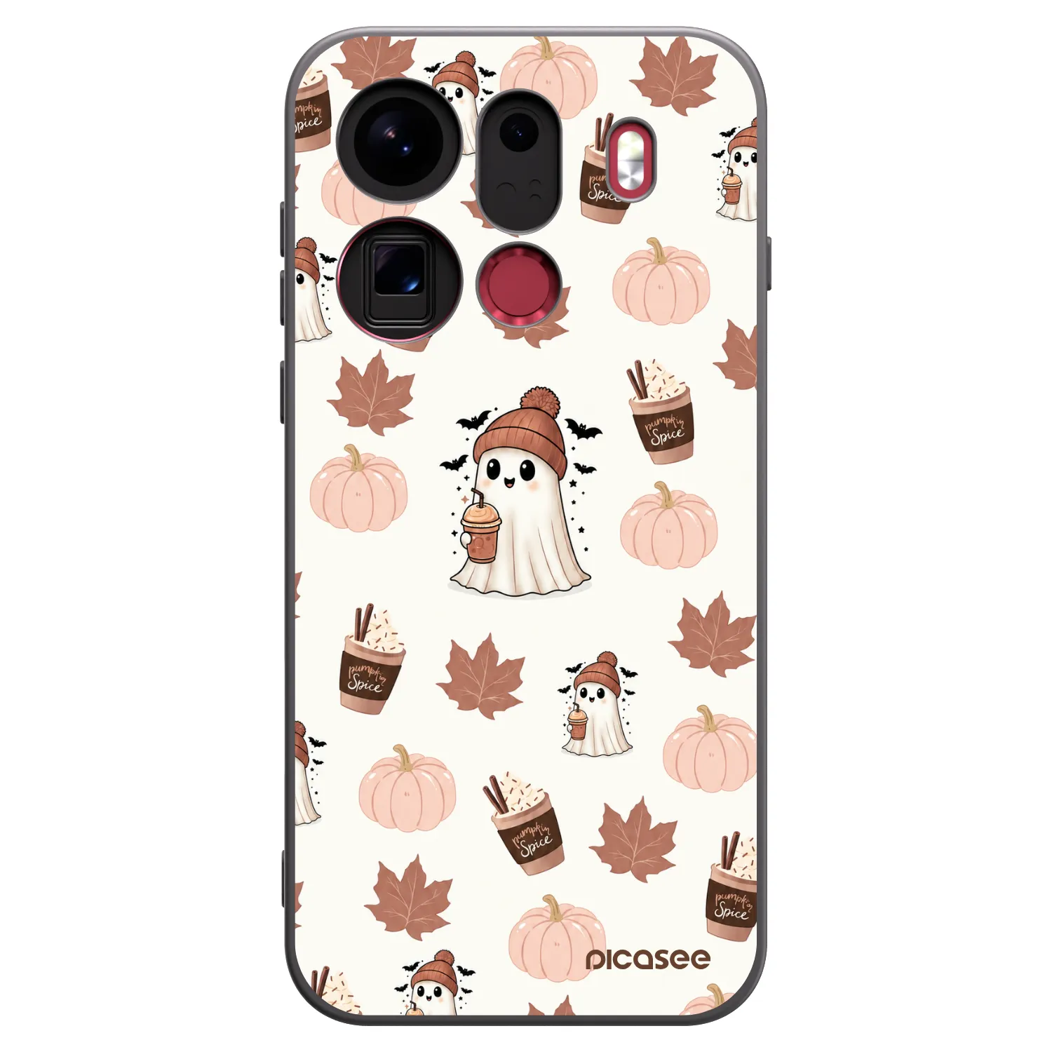 Picasee silikonski črni ovitek za OPPO Find X9 Pro - Pumpkin spice