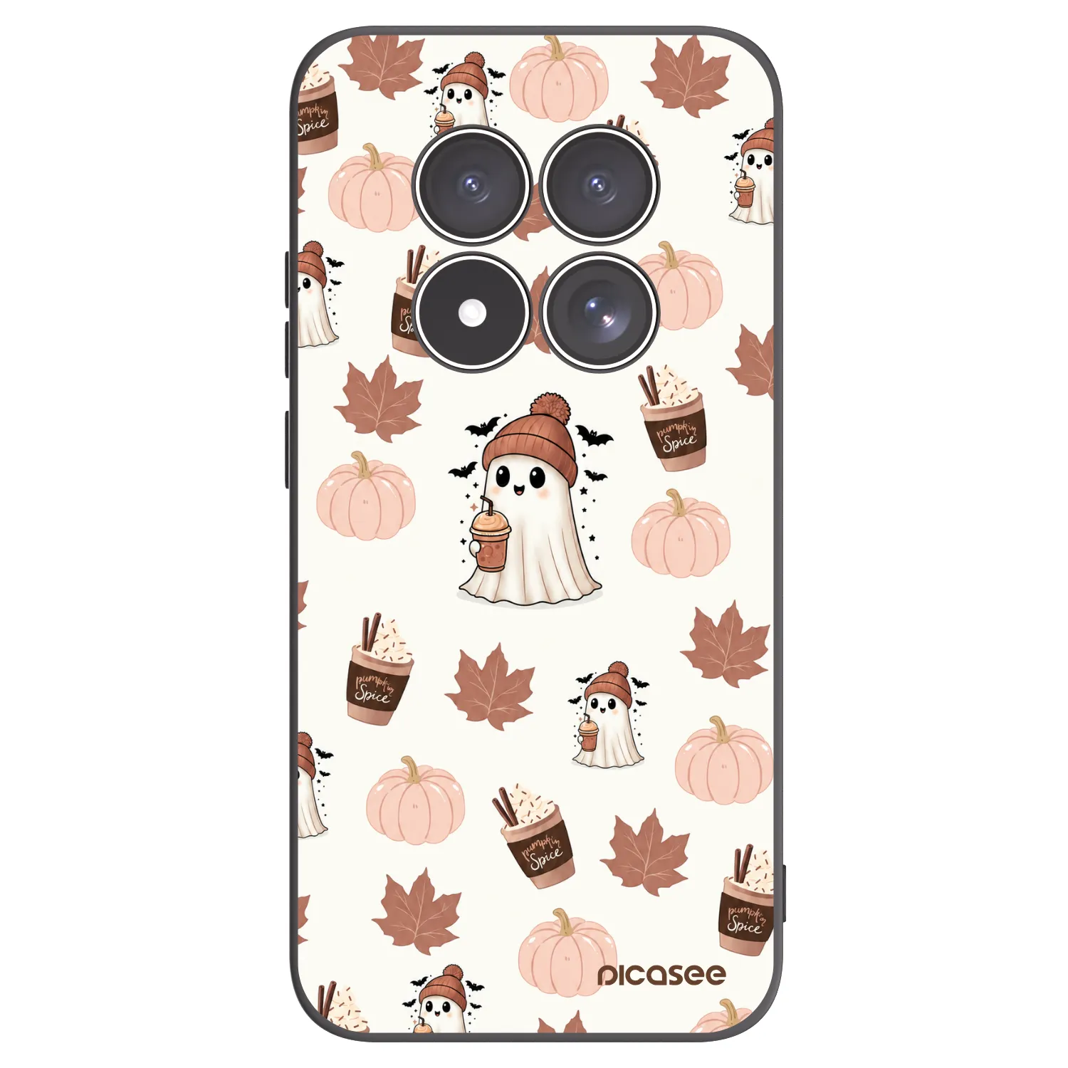 Picasee silikonski črni ovitek za Xiaomi Redmi Note 15 Pro 5G - Pumpkin spice