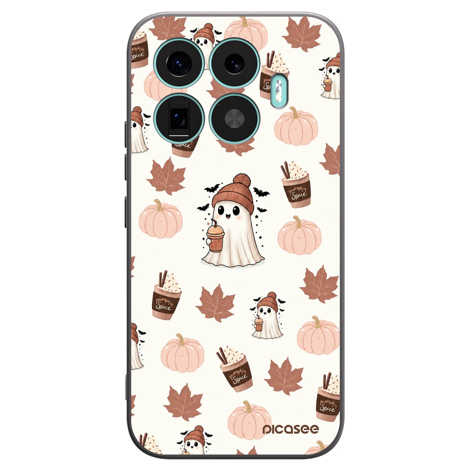 Picasee silikonski črni ovitek za Xiaomi 17T - Pumpkin spice